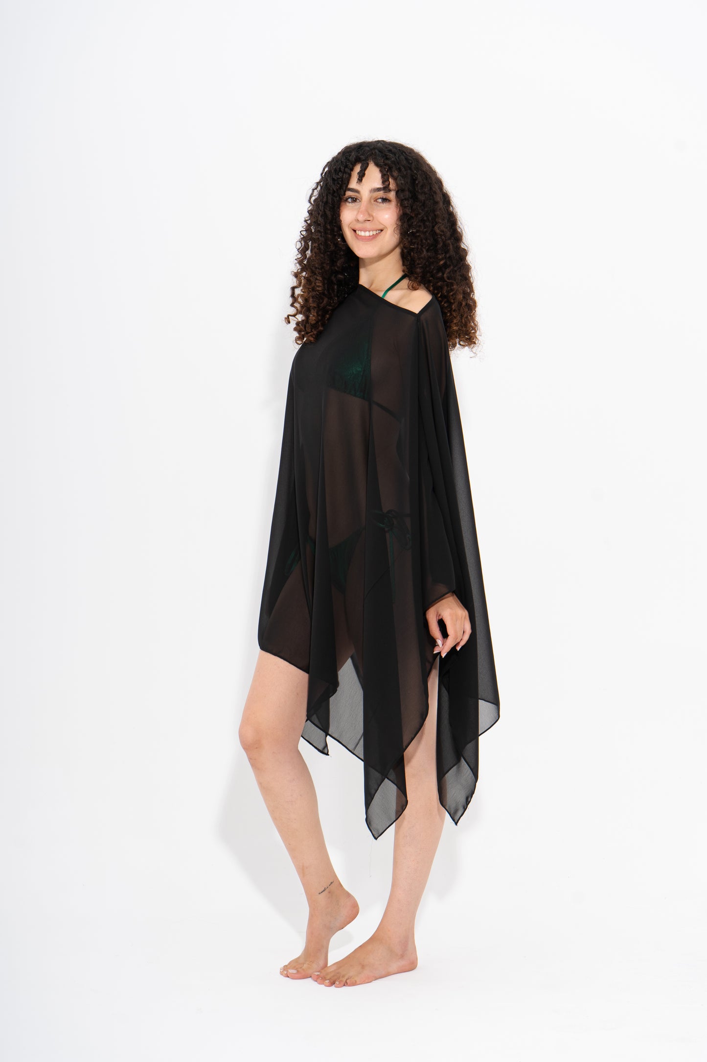 Sheer Beach Top - Black