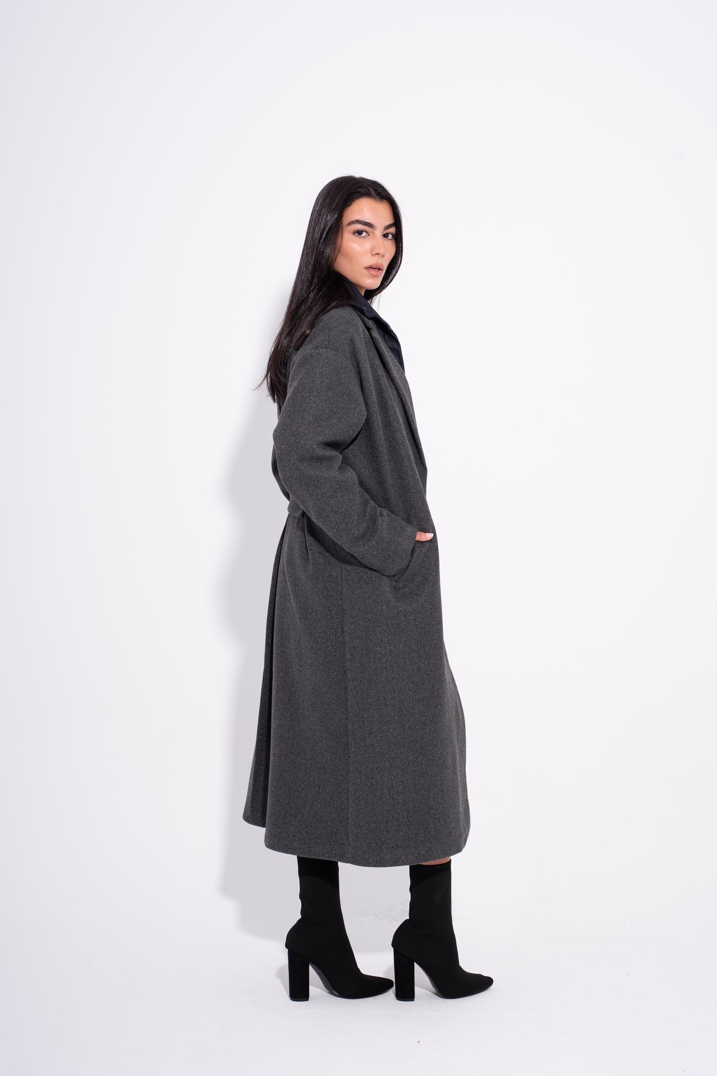 Oversized Icon Coat - Grey