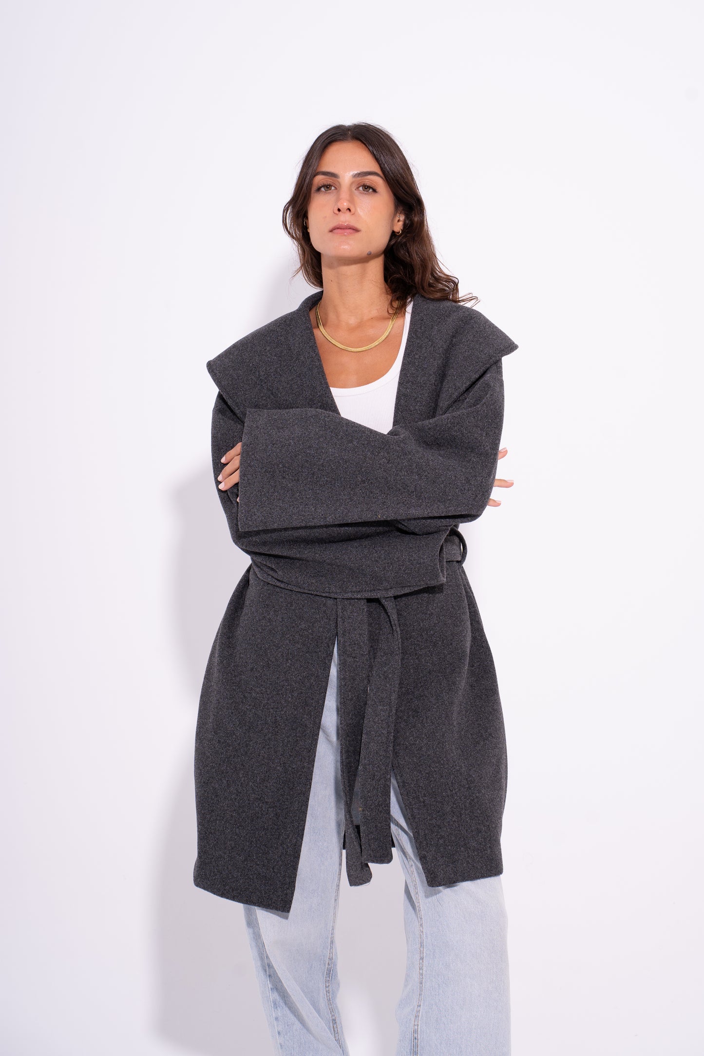 The Bold Wool Coat - Grey