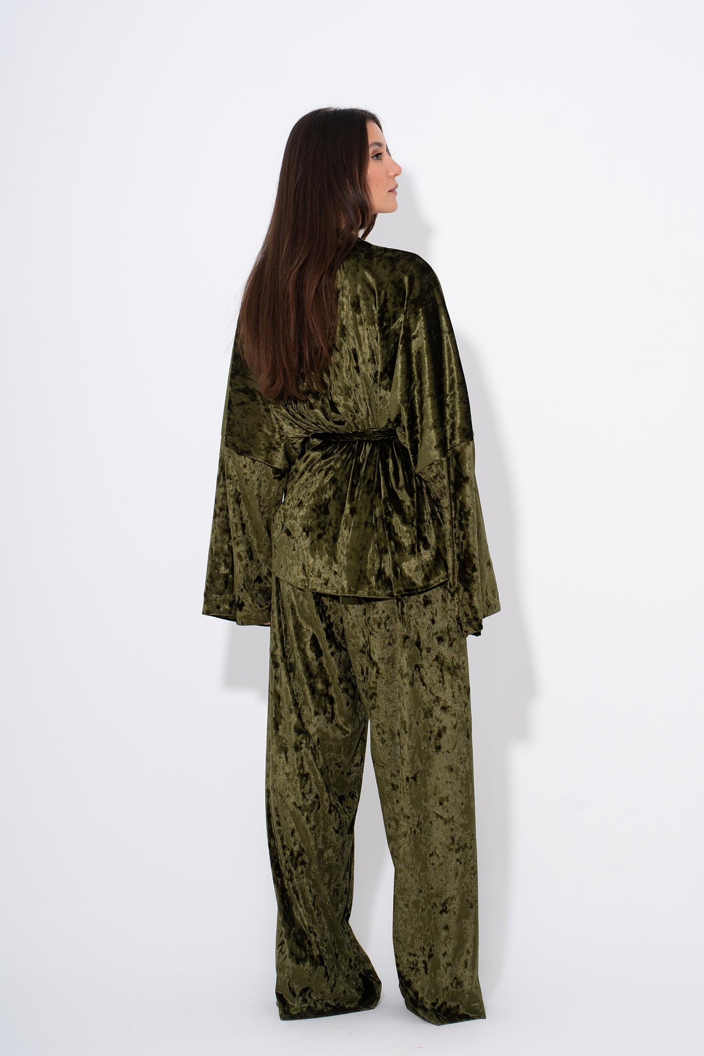 Emerald Nights Velvet Set - Green