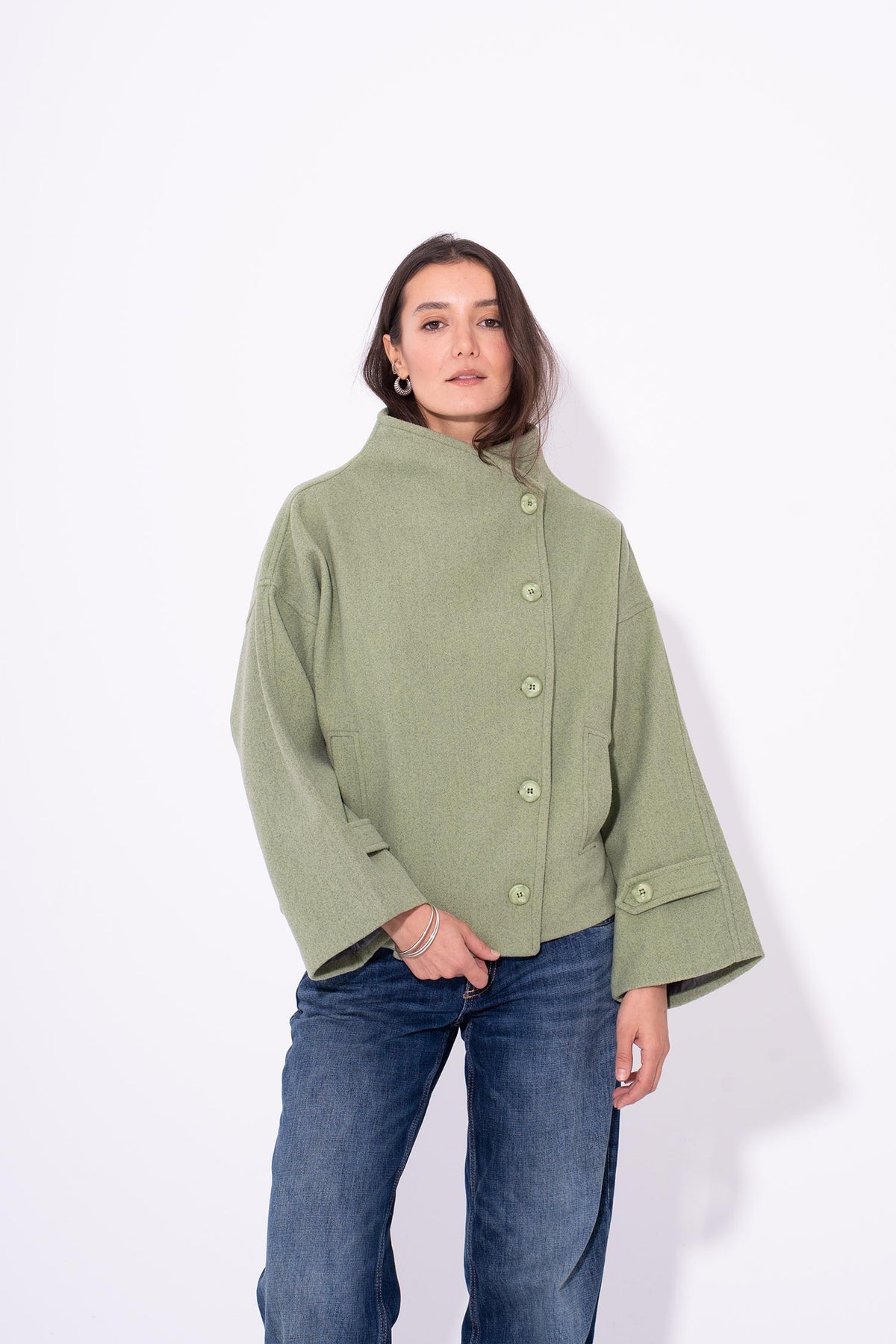 Gokh Button Jacket - Green