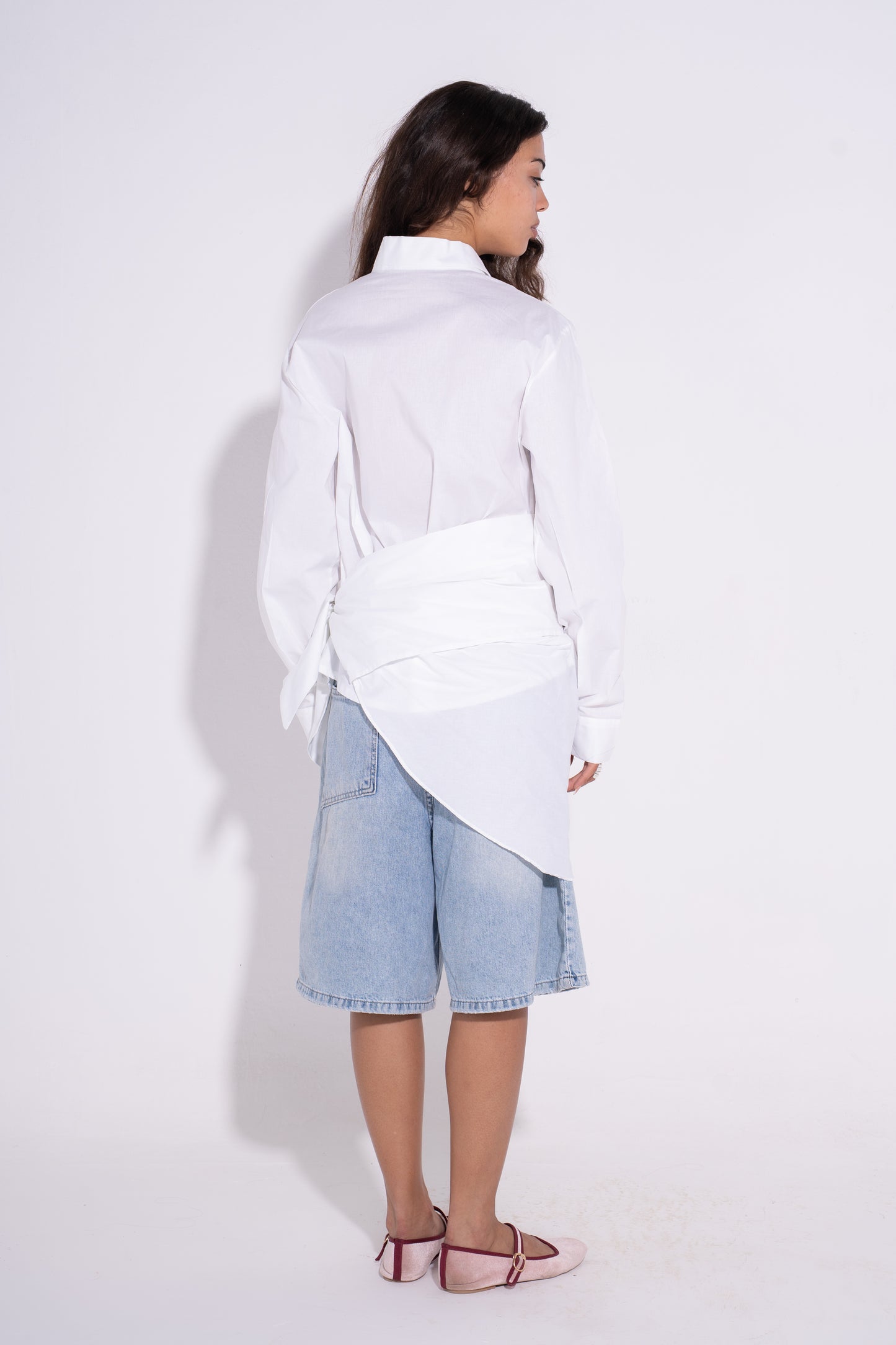 Tied Up Shirt- White