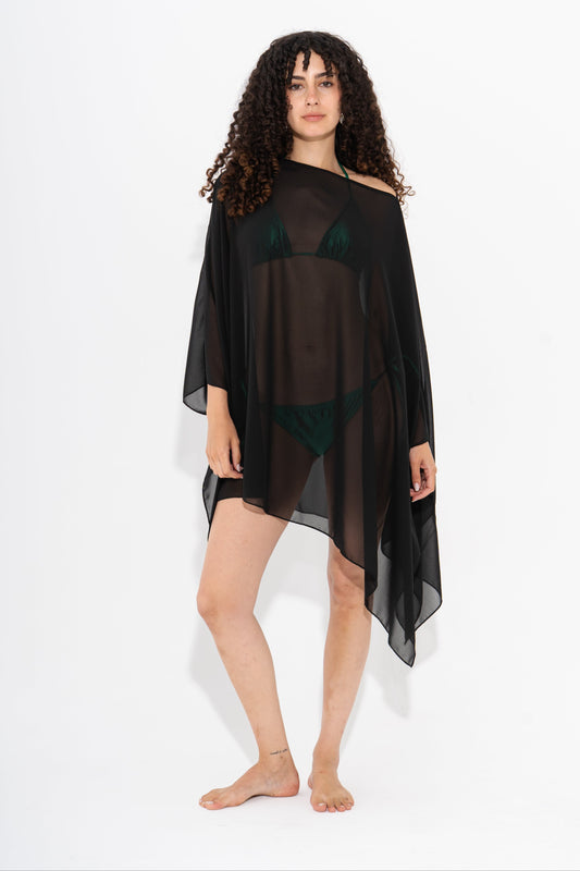 Sheer Beach Top - Black