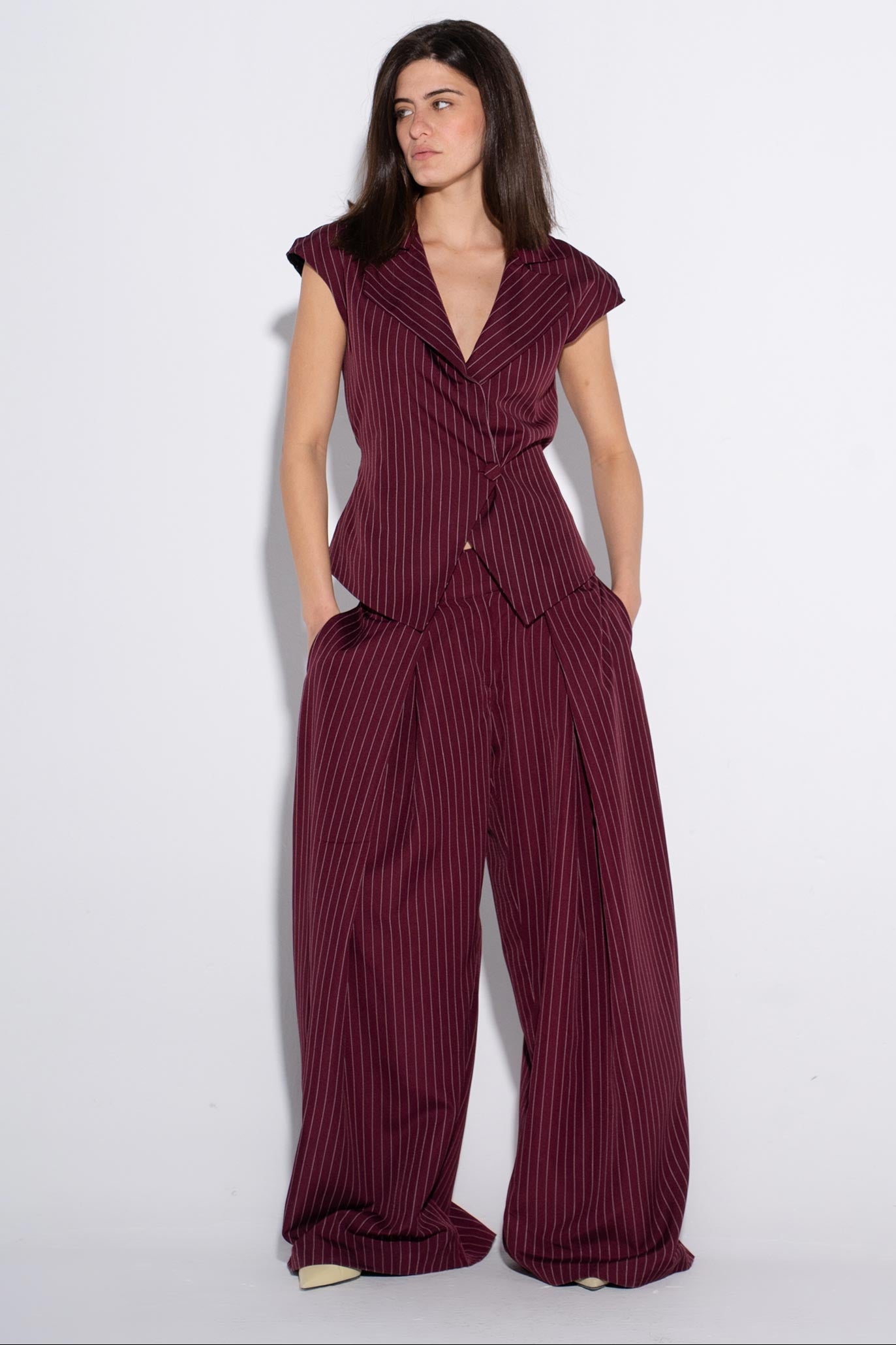 The Summer Boss Suit - Burgundy