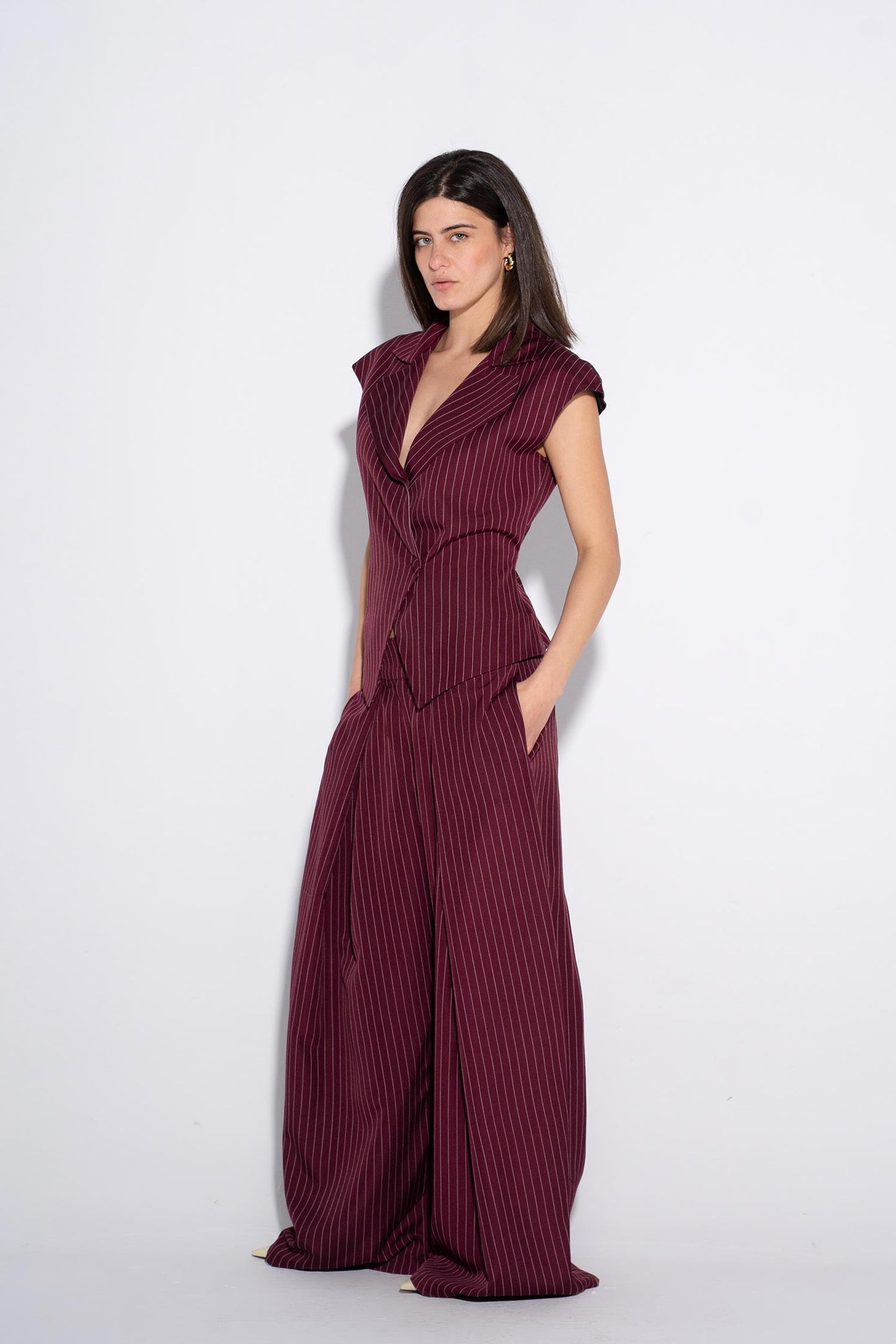 The Summer Boss Top - Burgundy