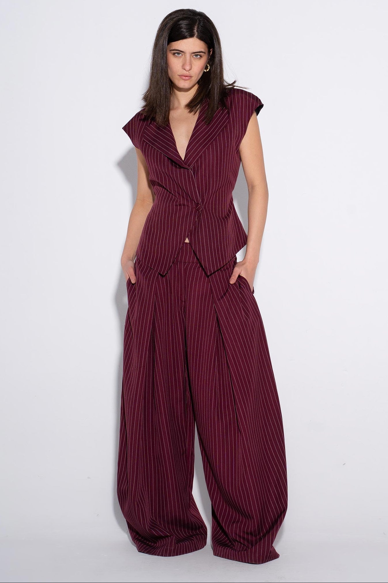 The Summer Boss Suit - Burgundy