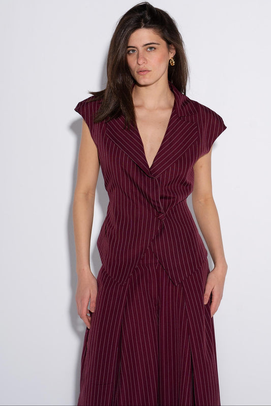 The Summer Boss Top - Burgundy