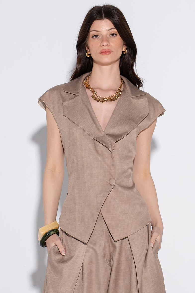 Modern Muse Top- Beige