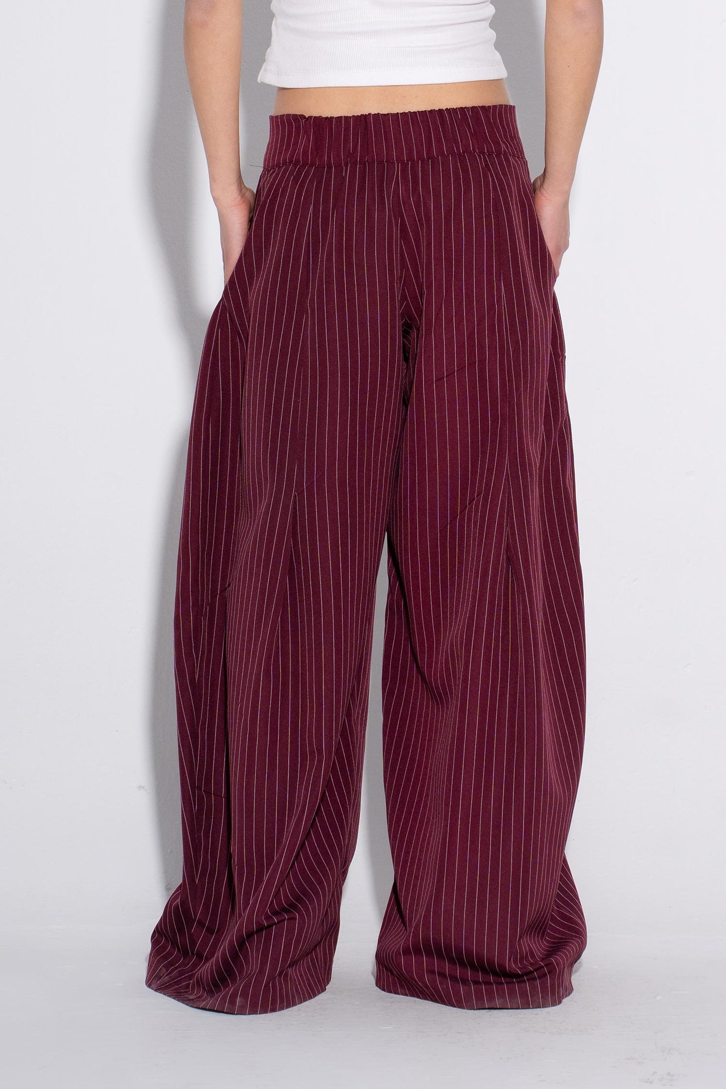 The Summer Boss Pants - Burgundy