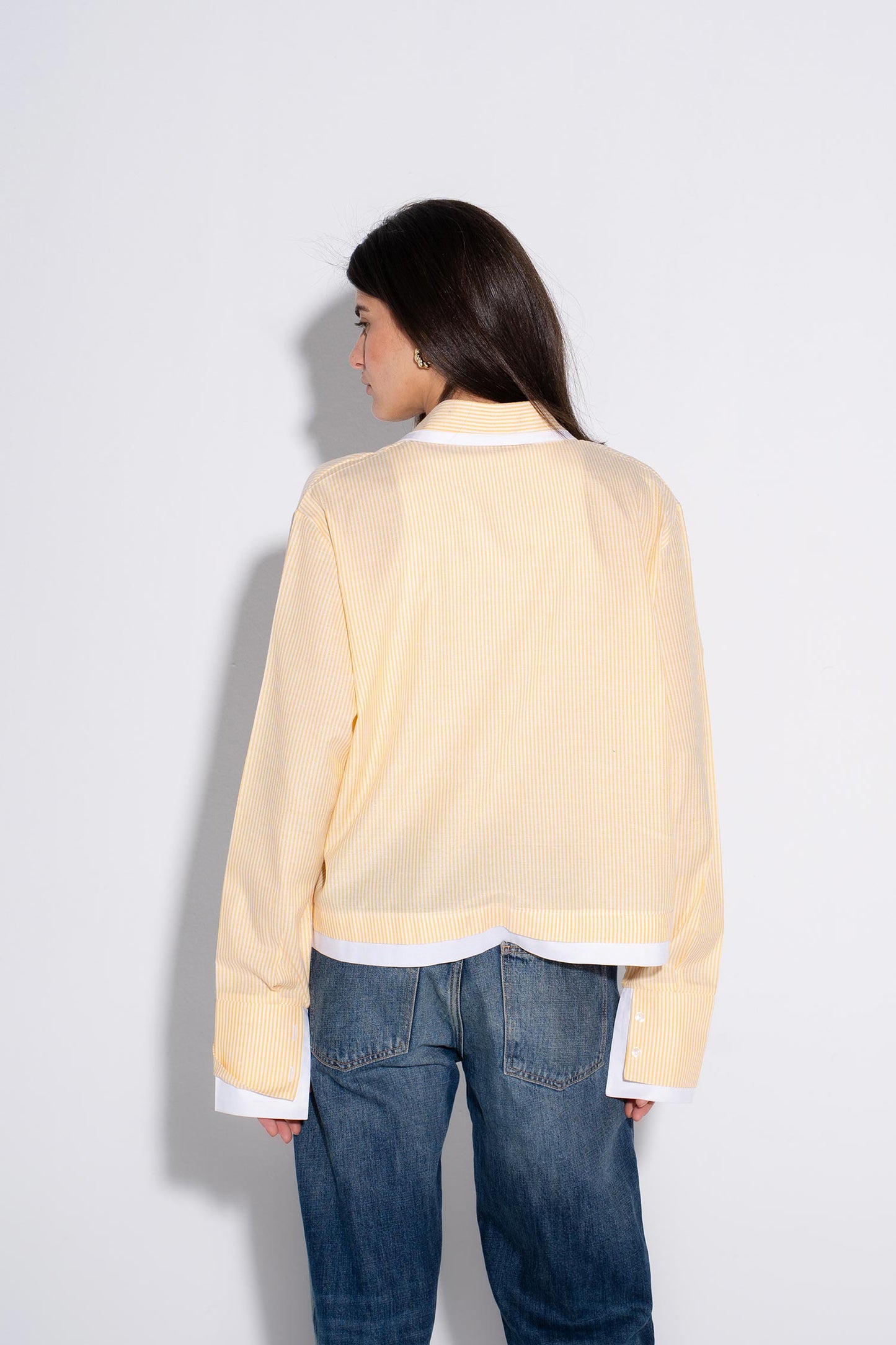 Striped Buttery Shirt - Yellow
