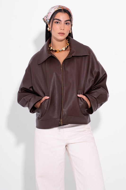 The Coffee Run Jacket - Brown