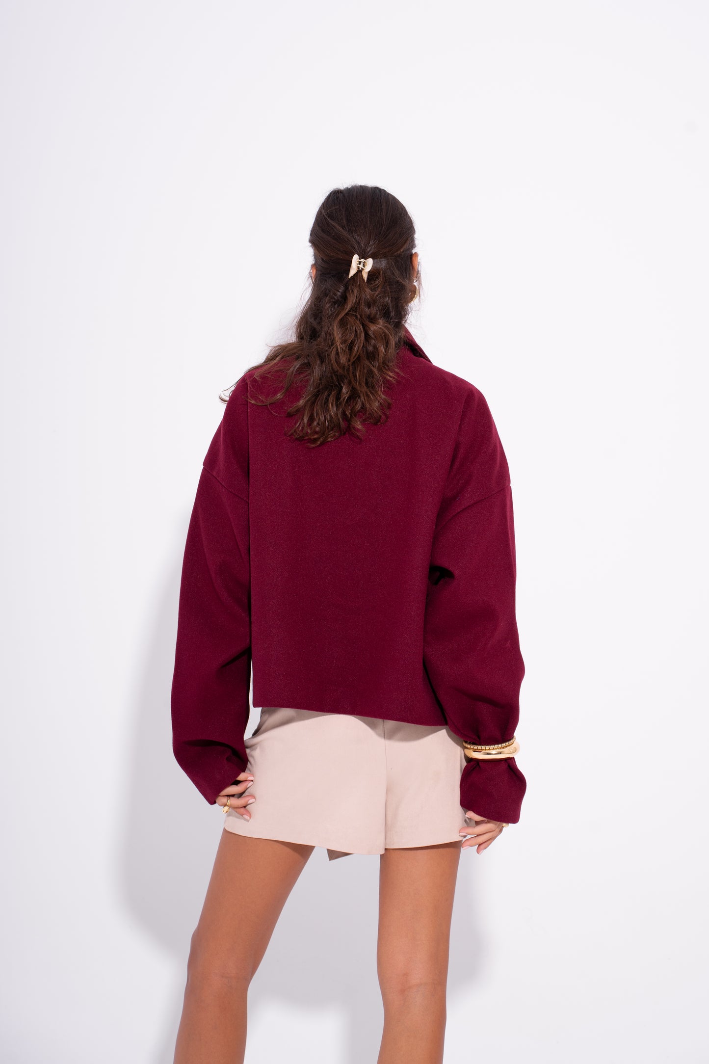 The Chill Girl Jacket - Burgundy