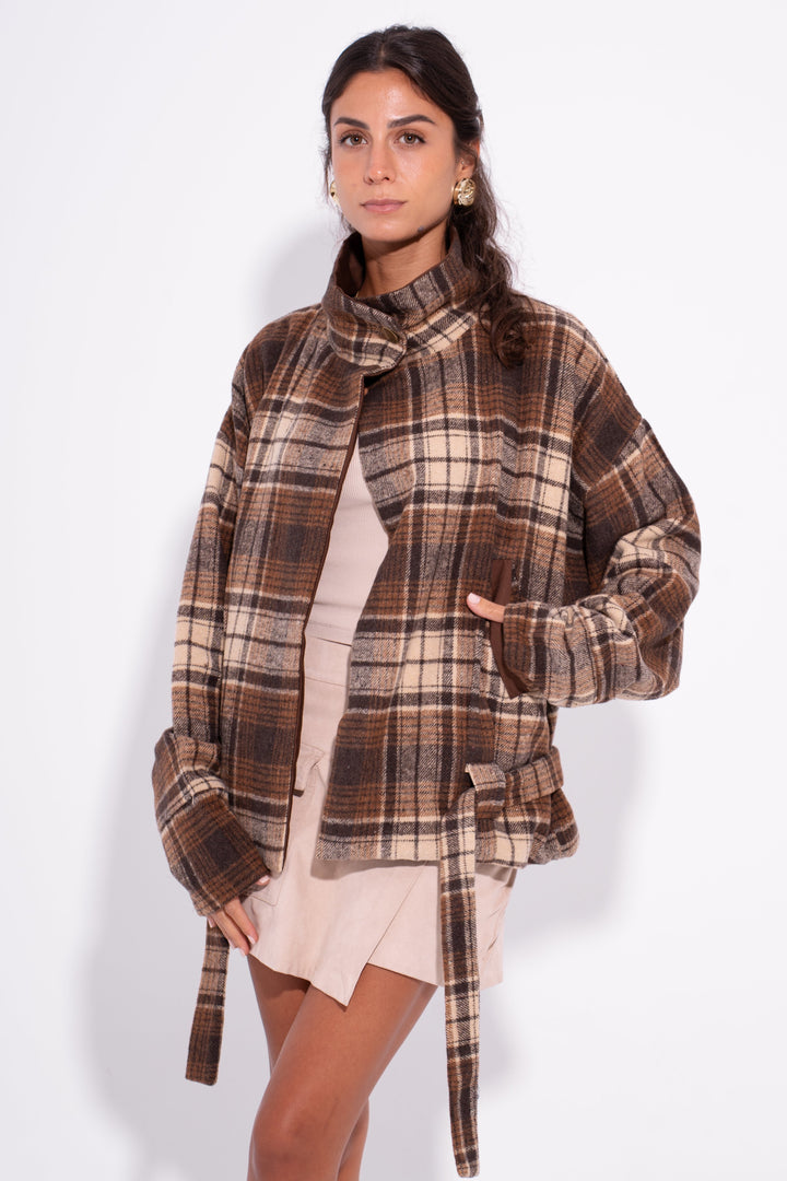 Qut reversible jacket - Brown