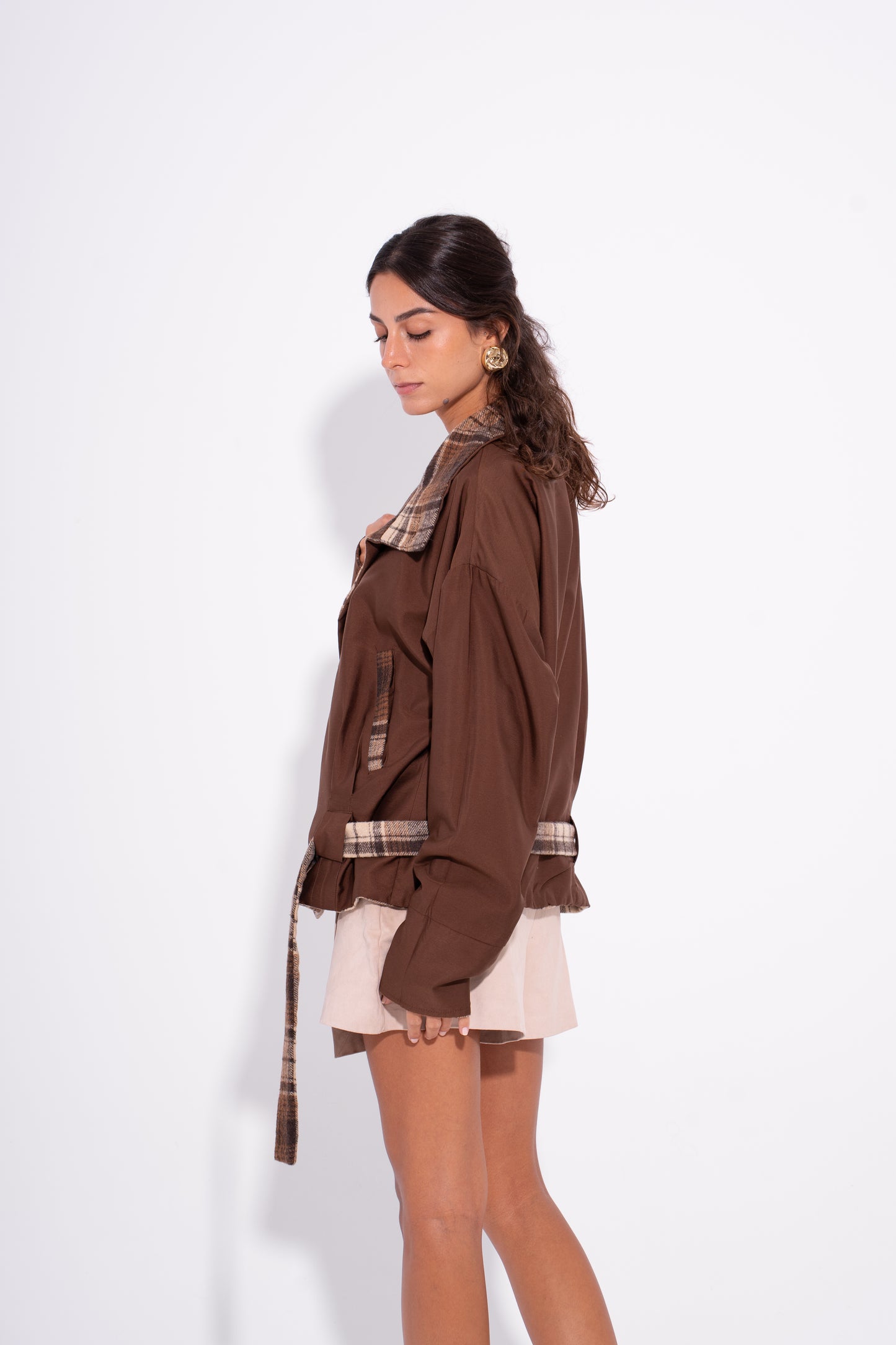 Qut reversible jacket - Brown