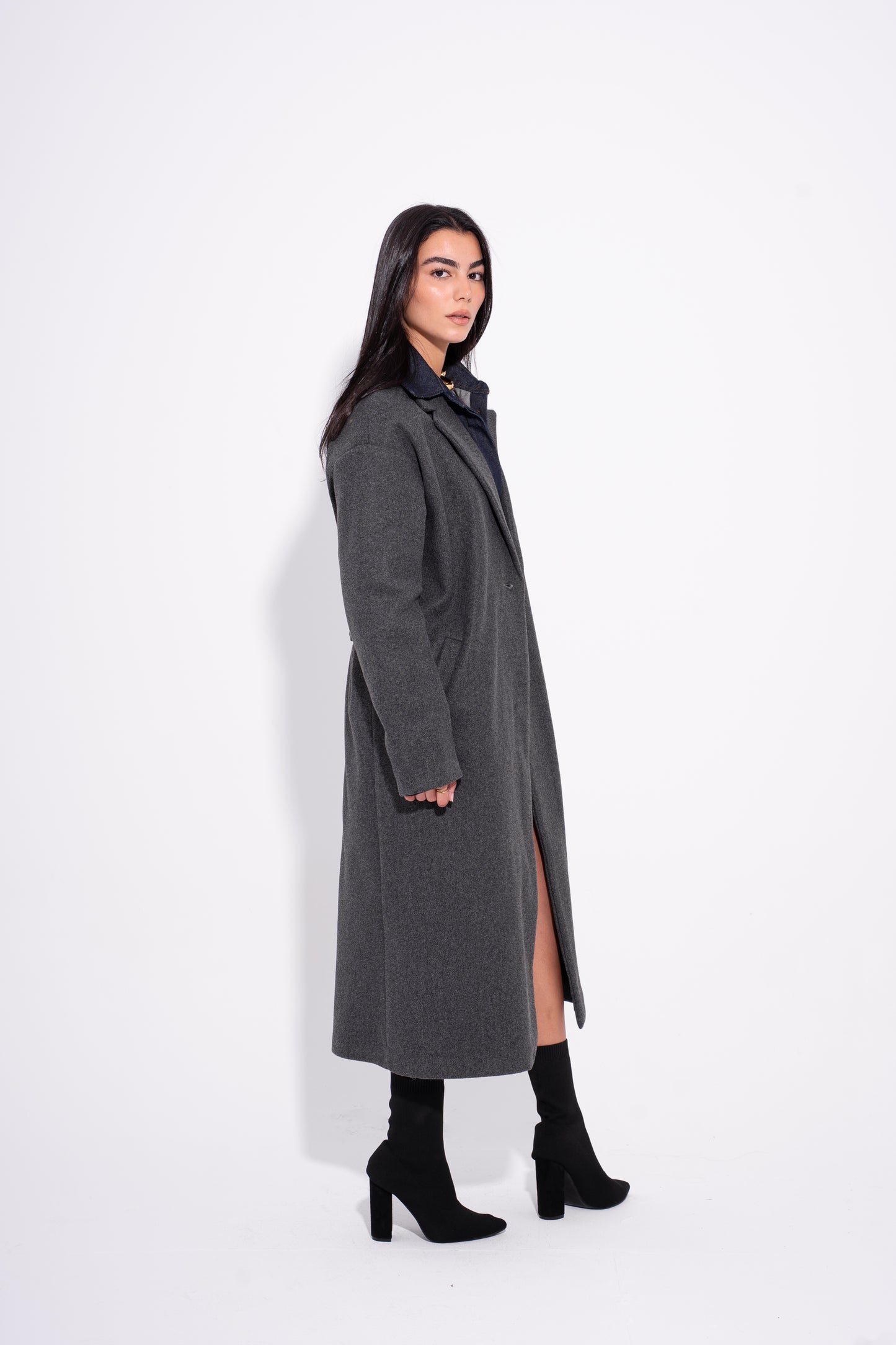 Oversized Icon Coat - Grey