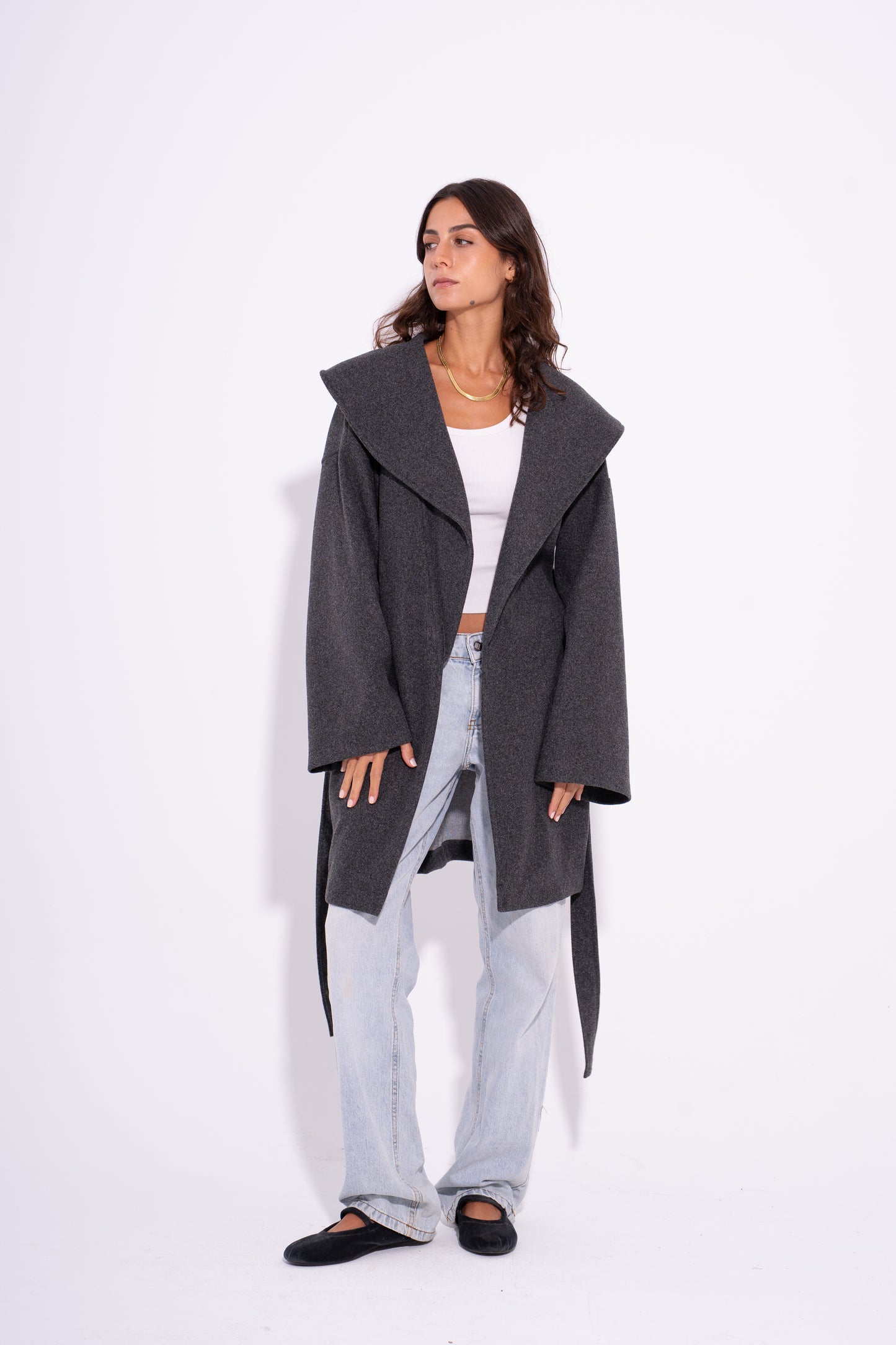 The Bold Wool Coat - Grey