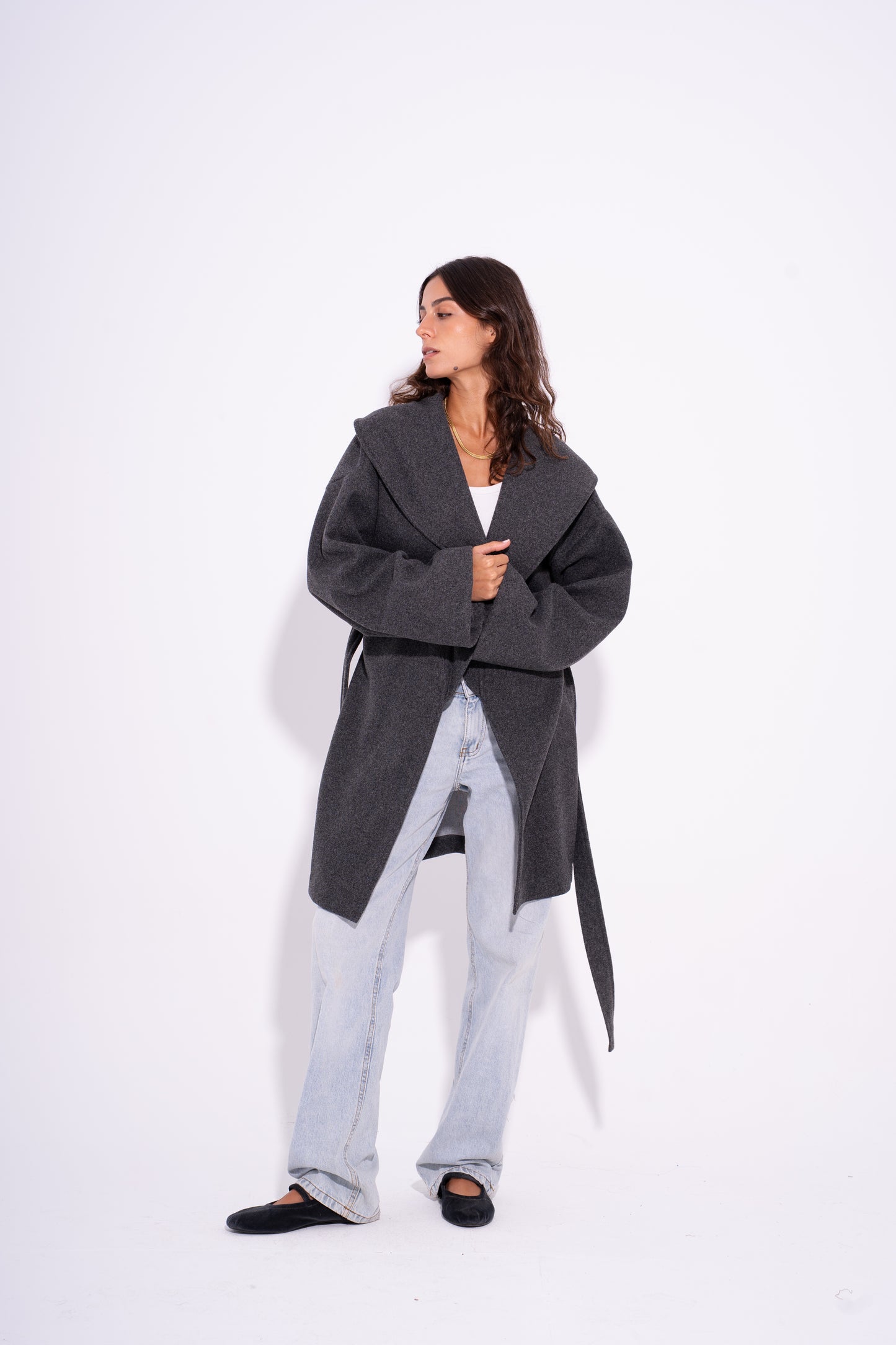 The Bold Wool Coat - Grey