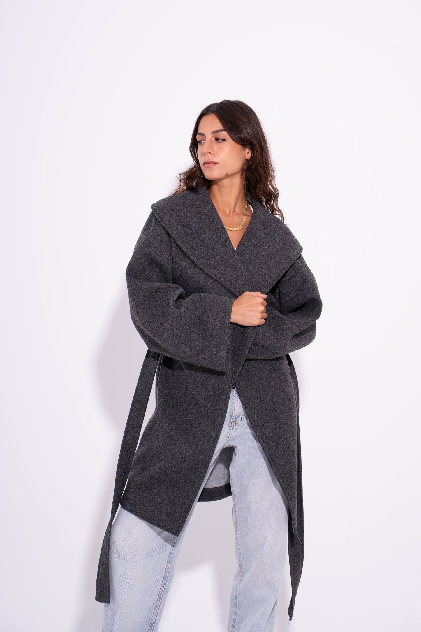 The Bold Wool Coat - Grey
