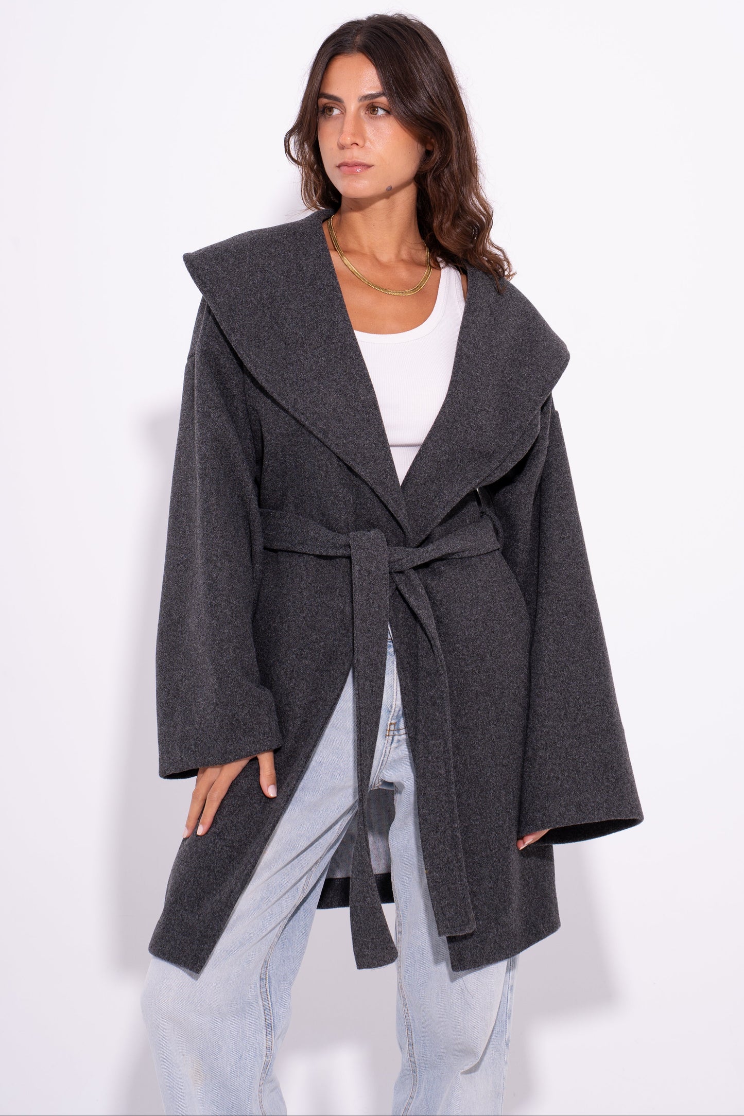 The Bold Wool Coat - Grey