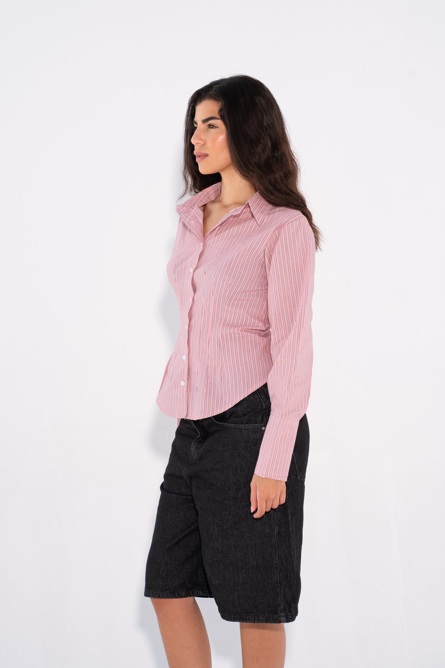 Dusty Rose Long Sleeves Shirt - Pink