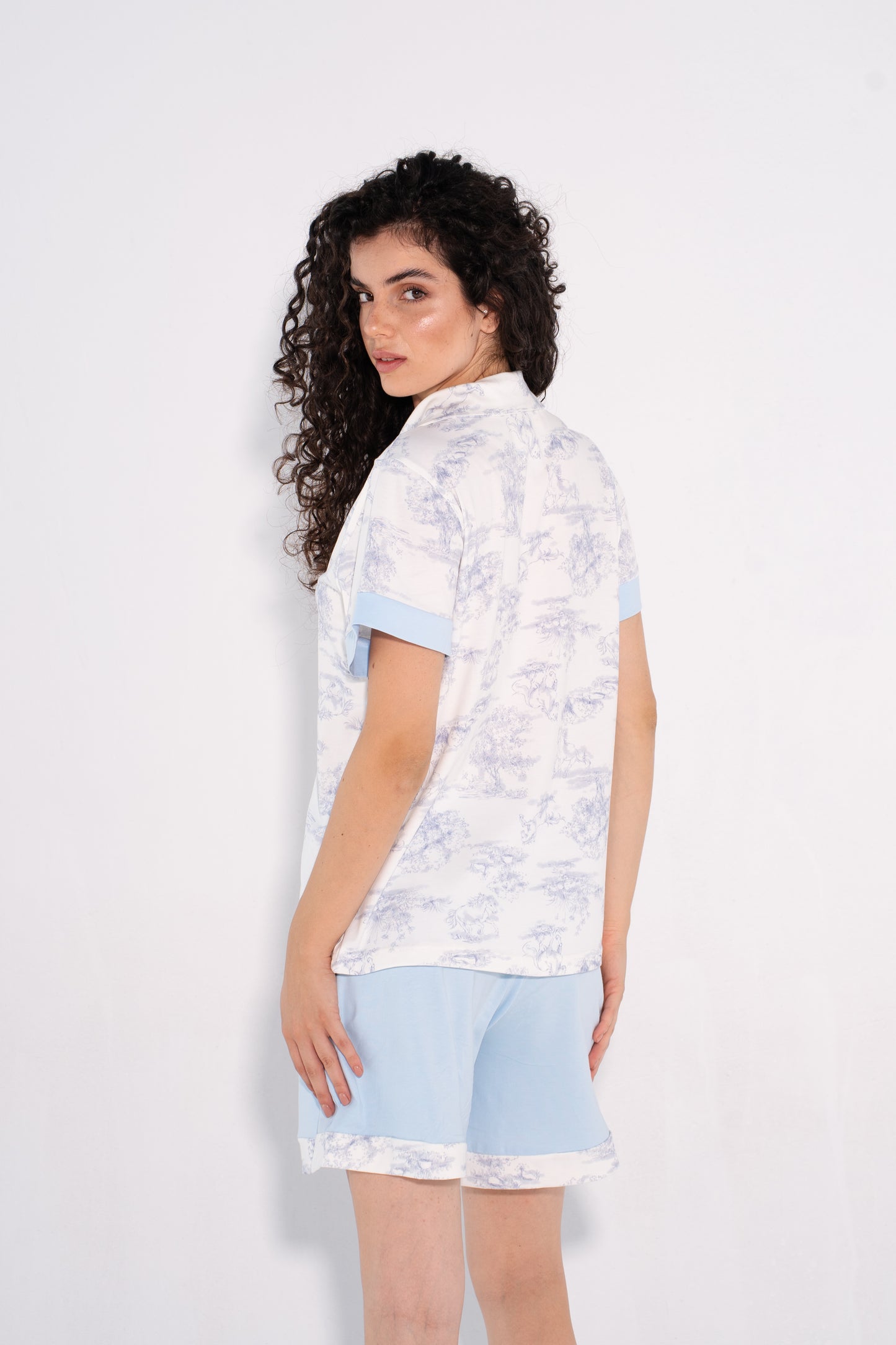 Cloud Nine Pajama Set - Light Blue