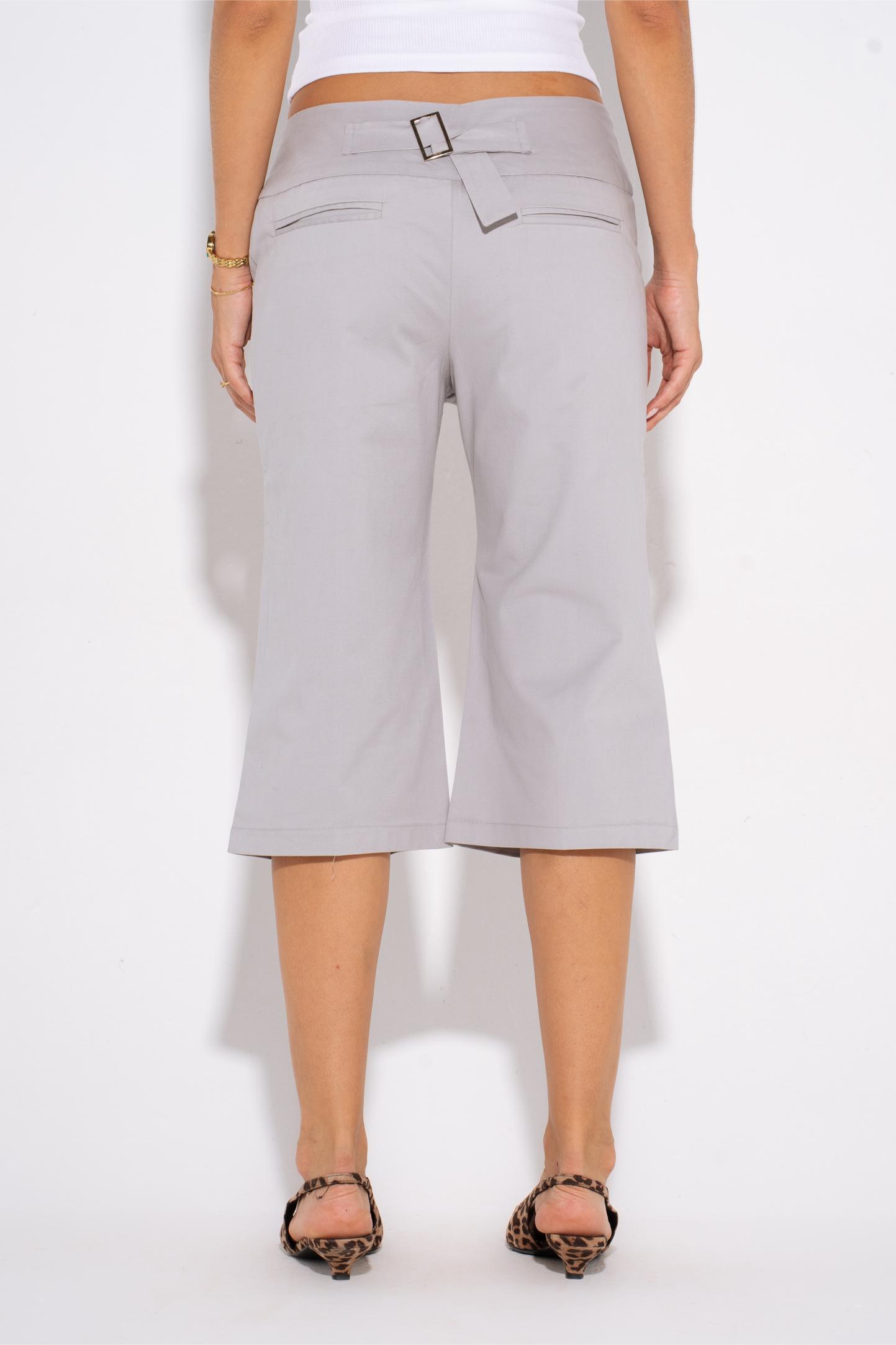 Baggy Waistband Jorts - Grey