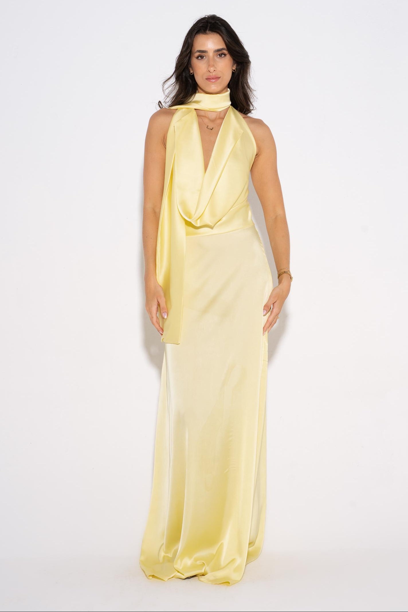 Glamour Evening Dress - Yellow