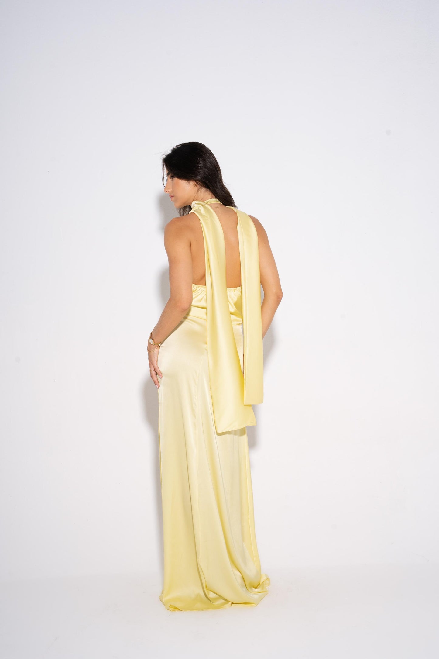 Glamour Evening Dress - Yellow
