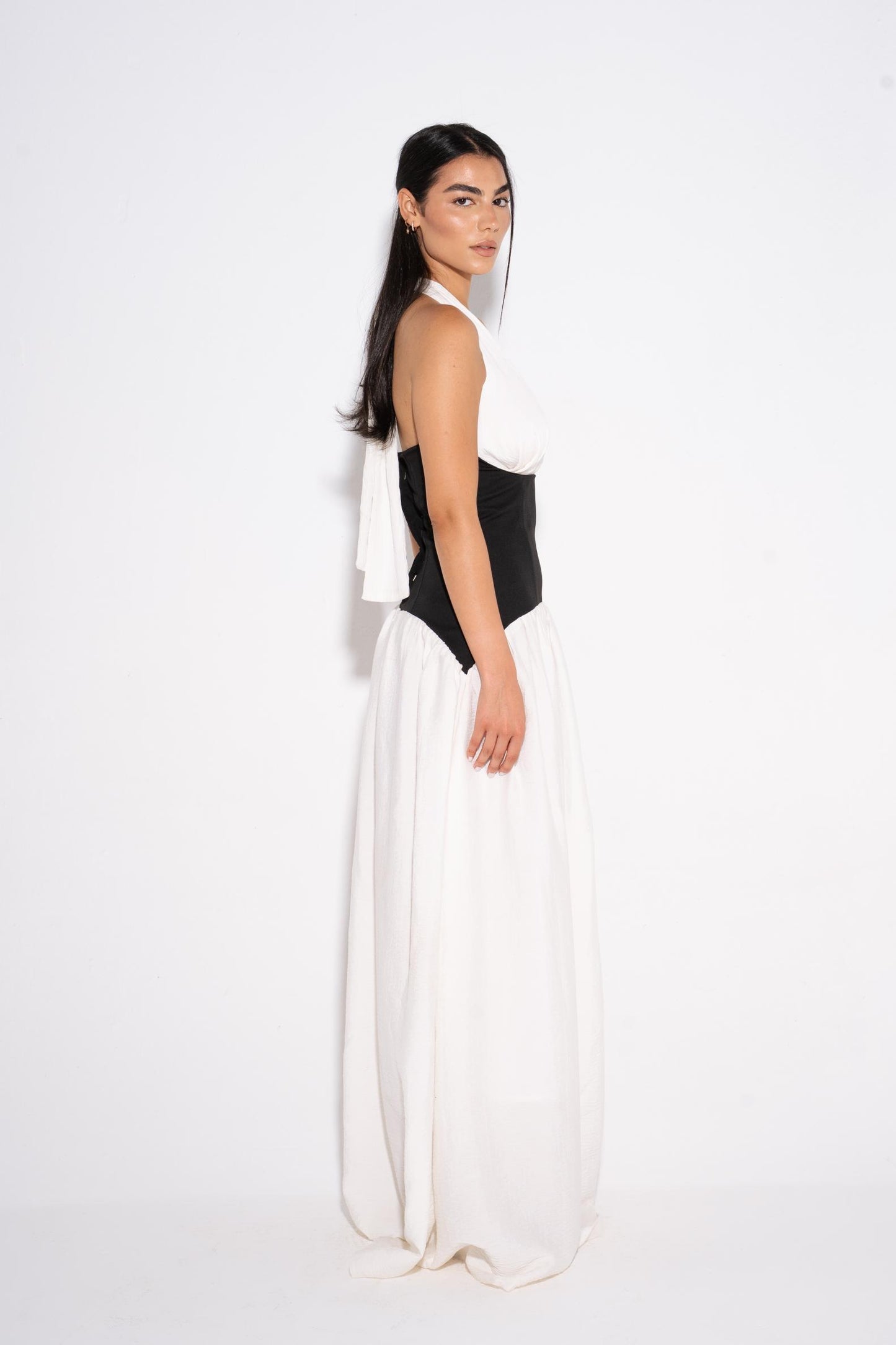 Sunset in Capri Dress - White