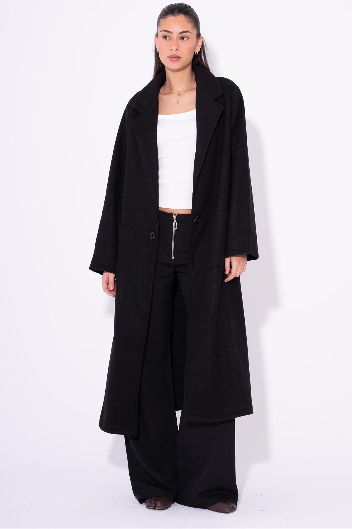 Wool Coat - Black