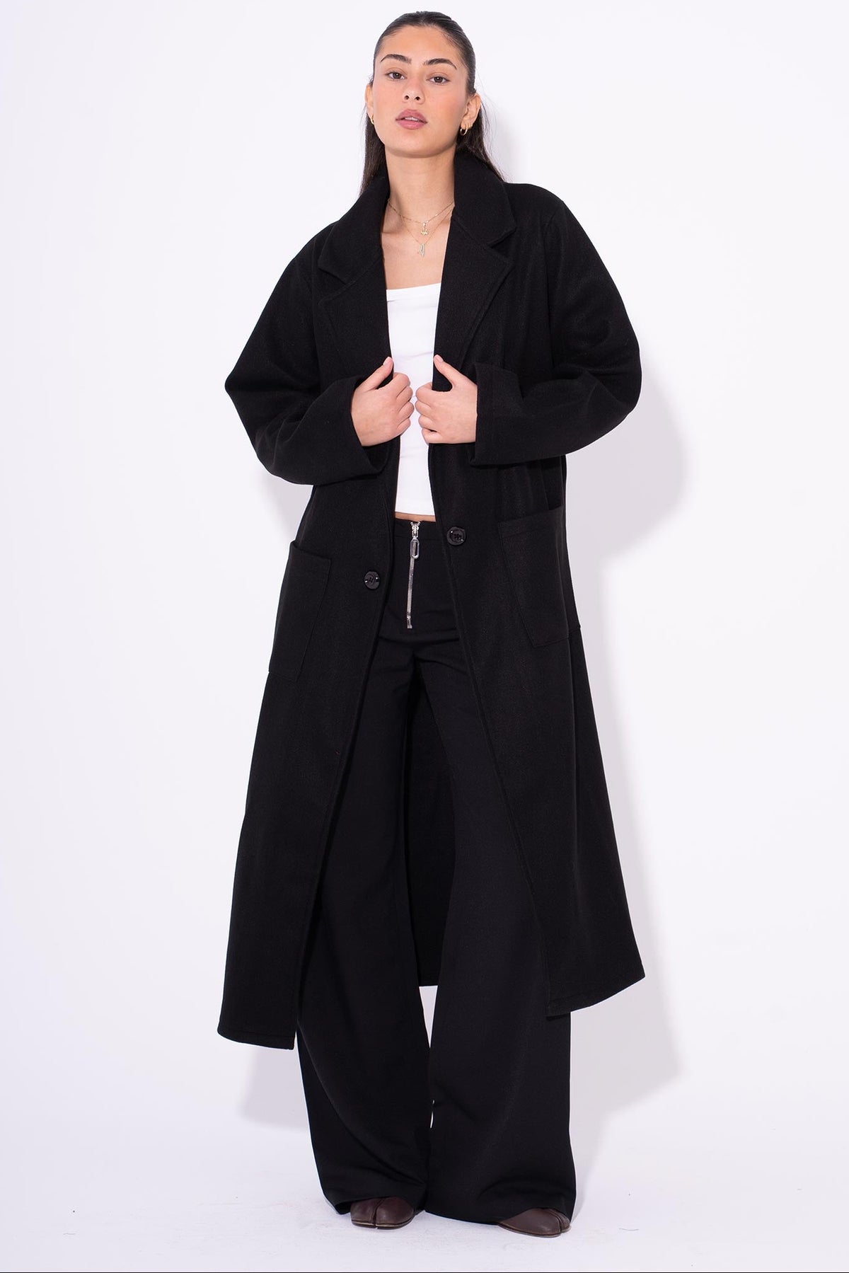 Wool Coat - Black