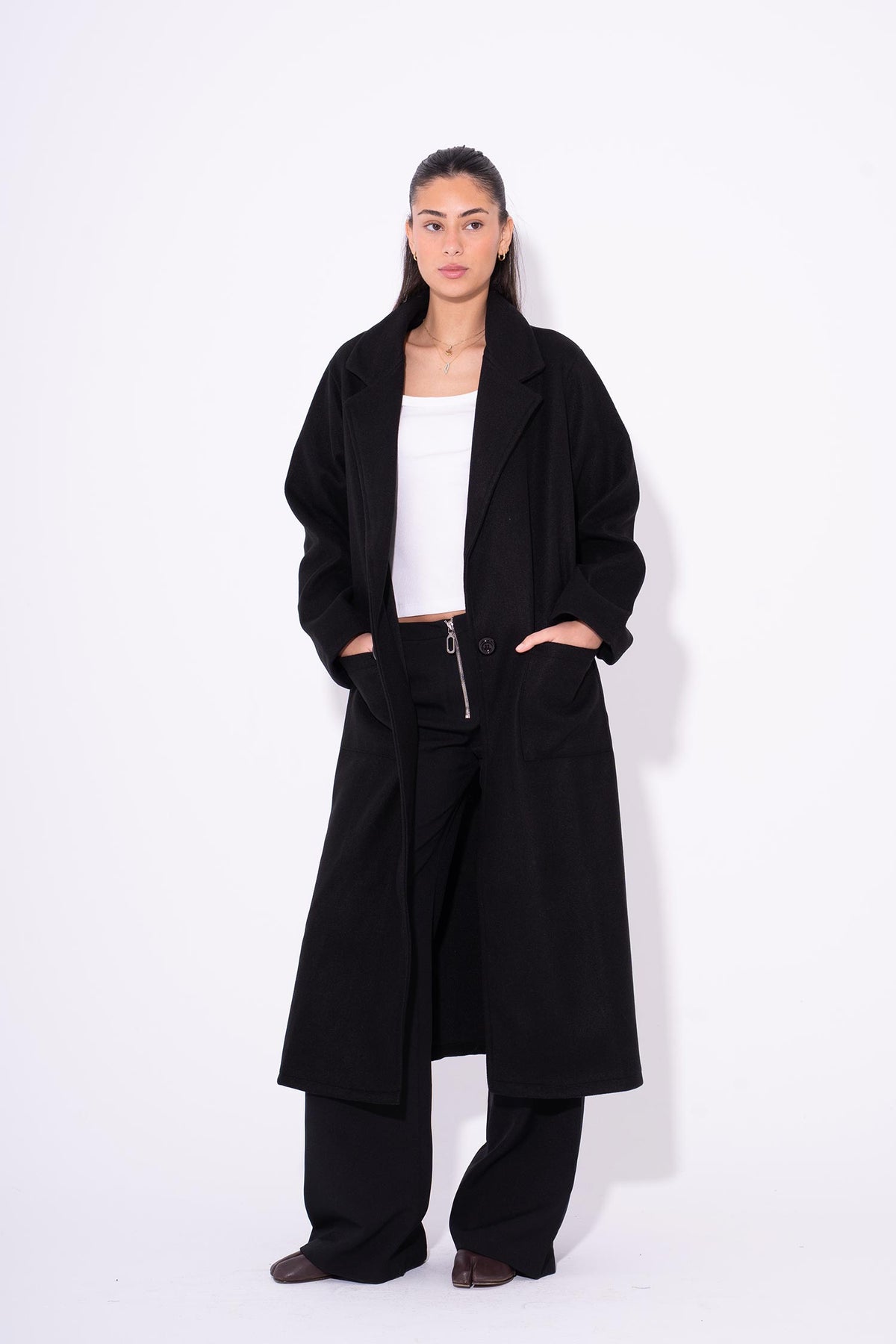 Wool Coat - Black