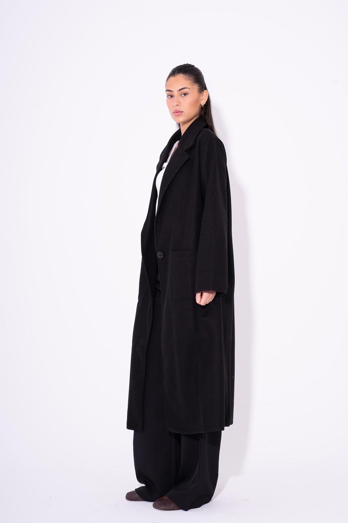 Wool Coat - Black