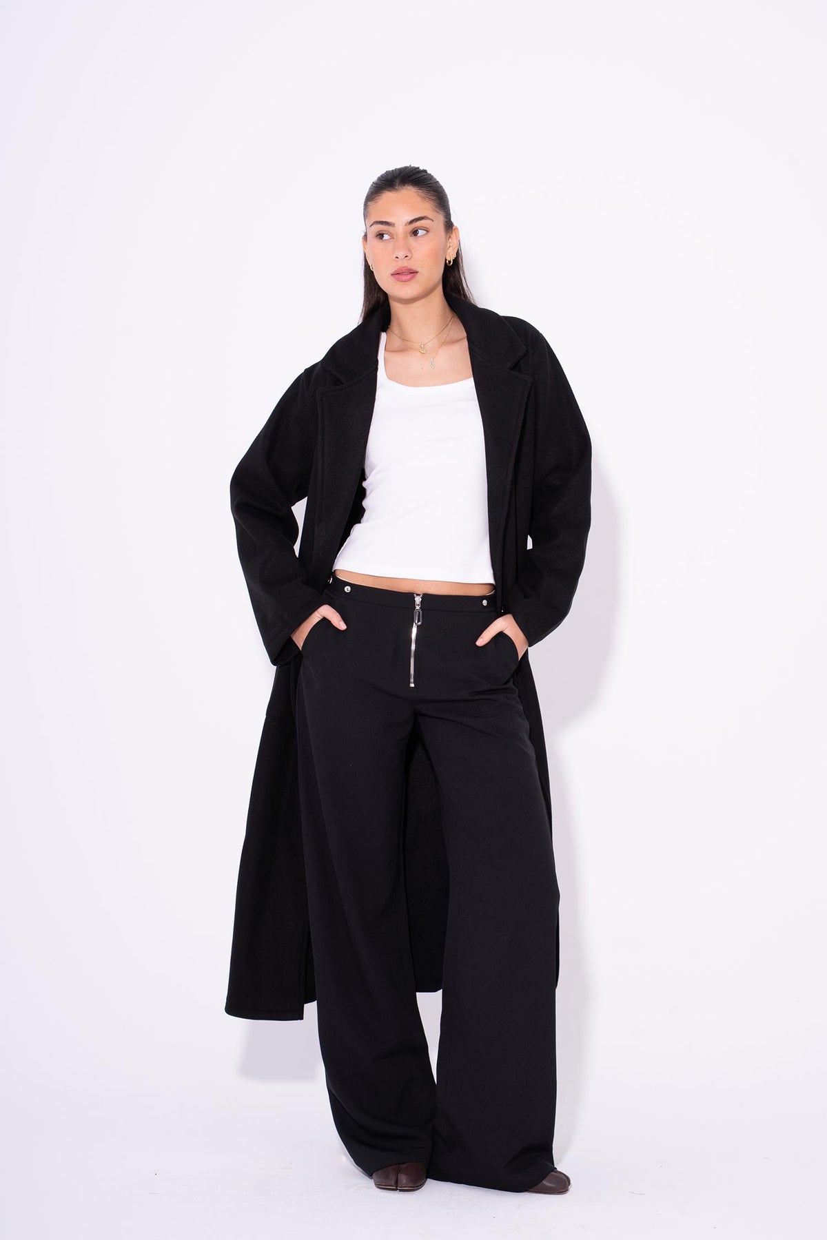 Wool Coat - Black