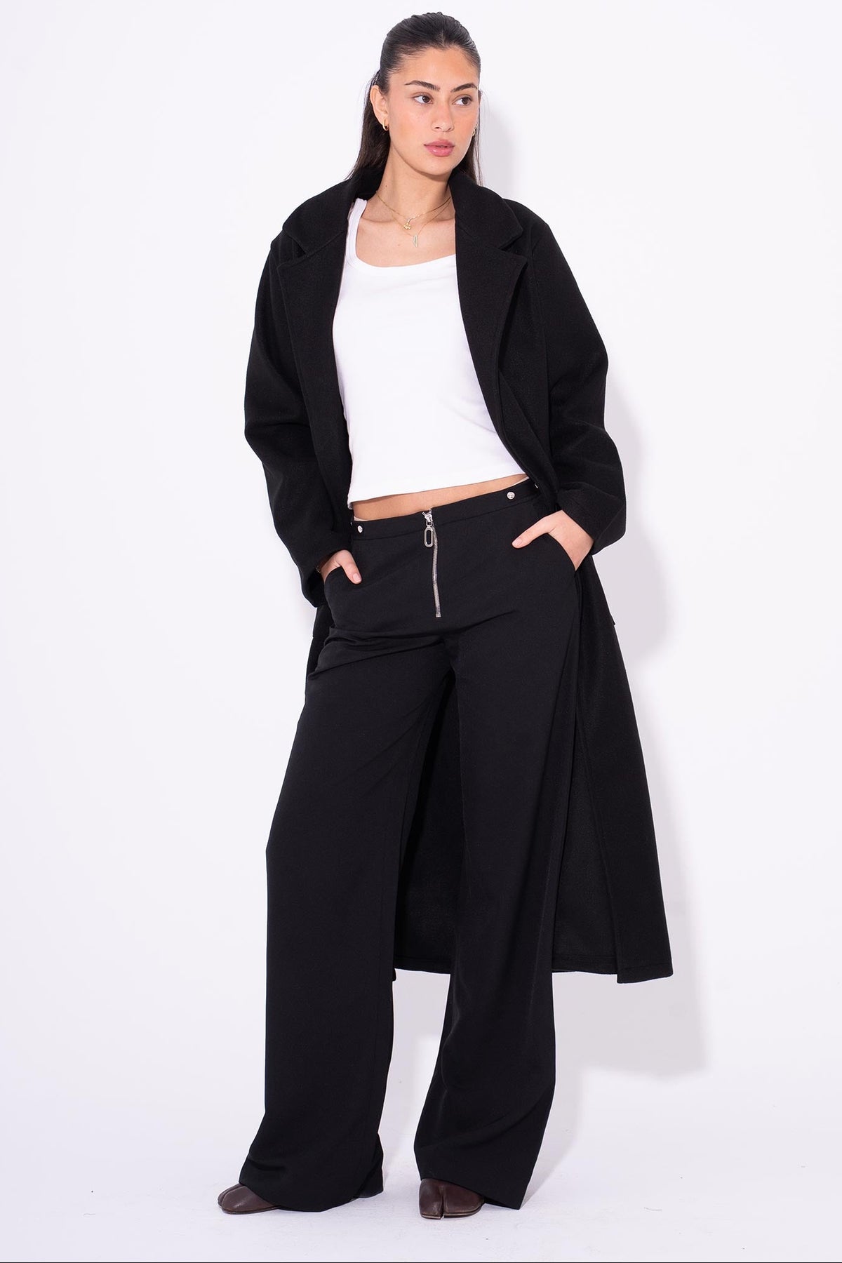 Wool Coat - Black