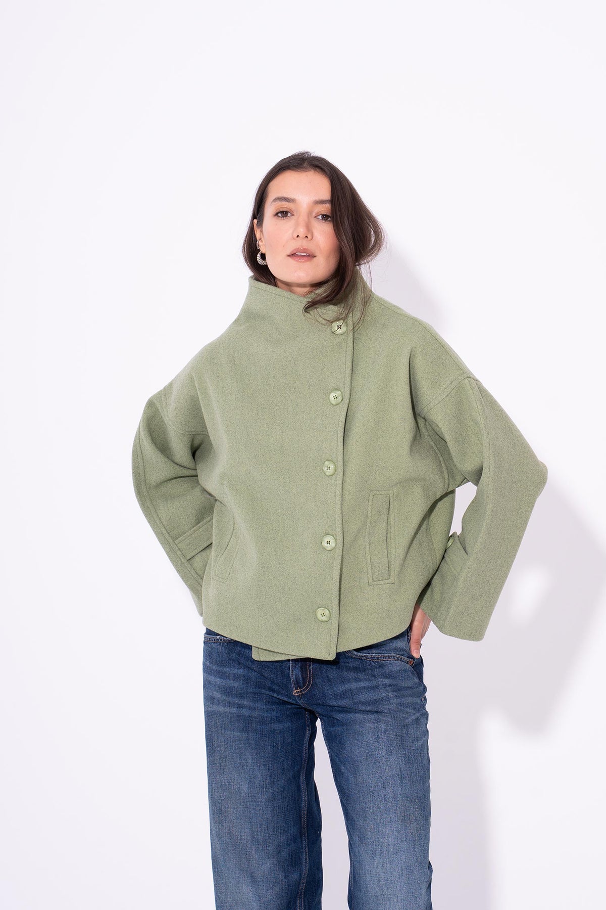 Gokh Button Jacket - Green