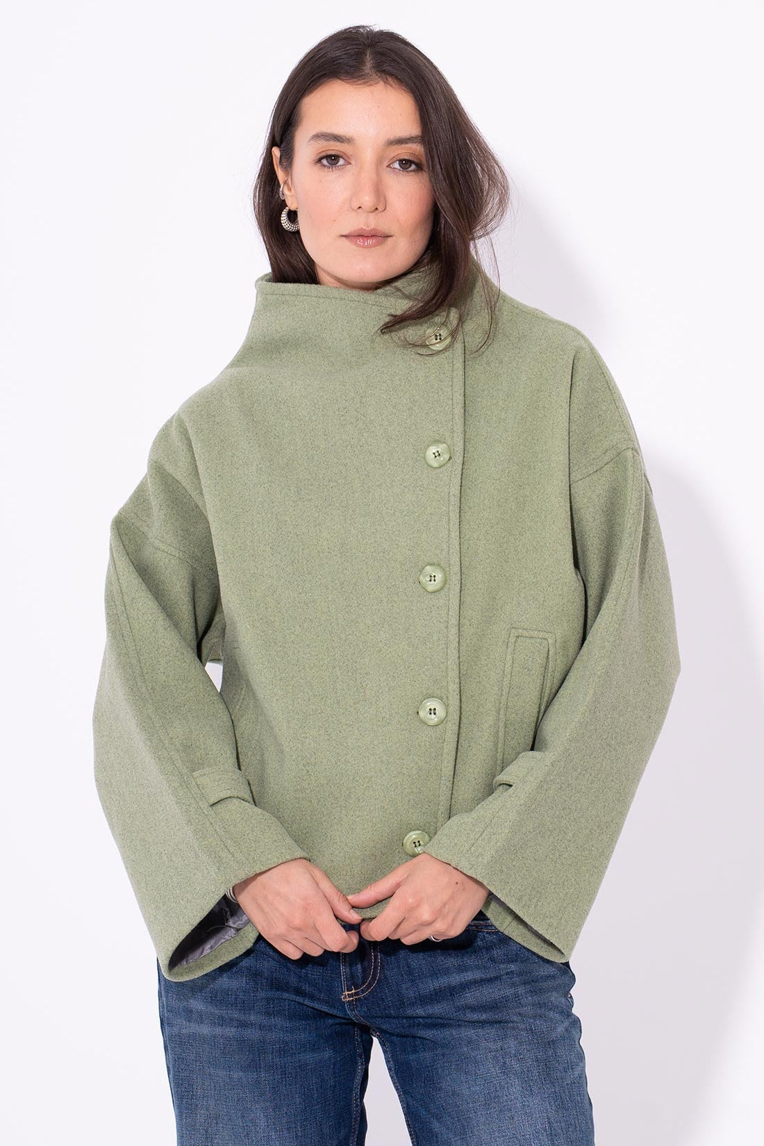 Gokh Button Jacket - Green