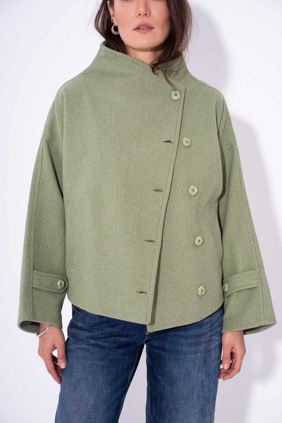 Gokh Button Jacket - Green