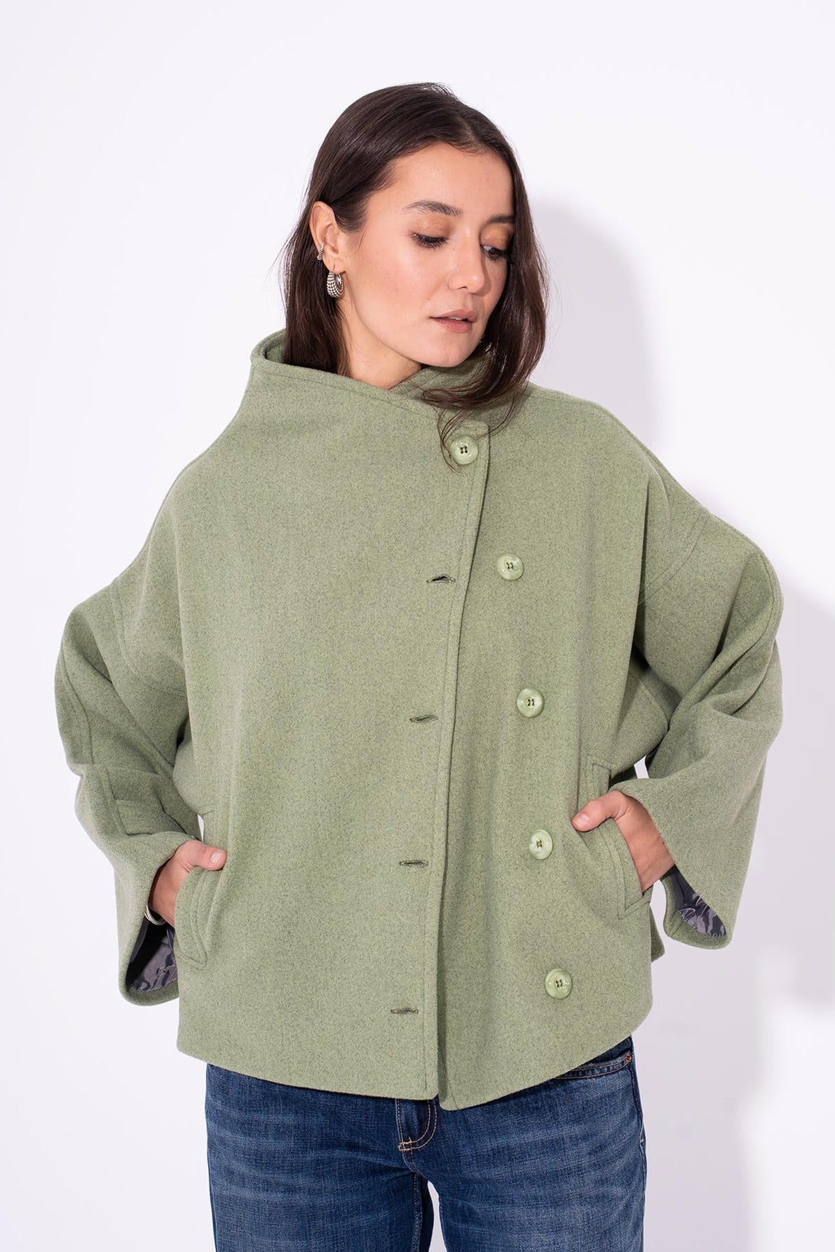 Gokh Button Jacket - Green