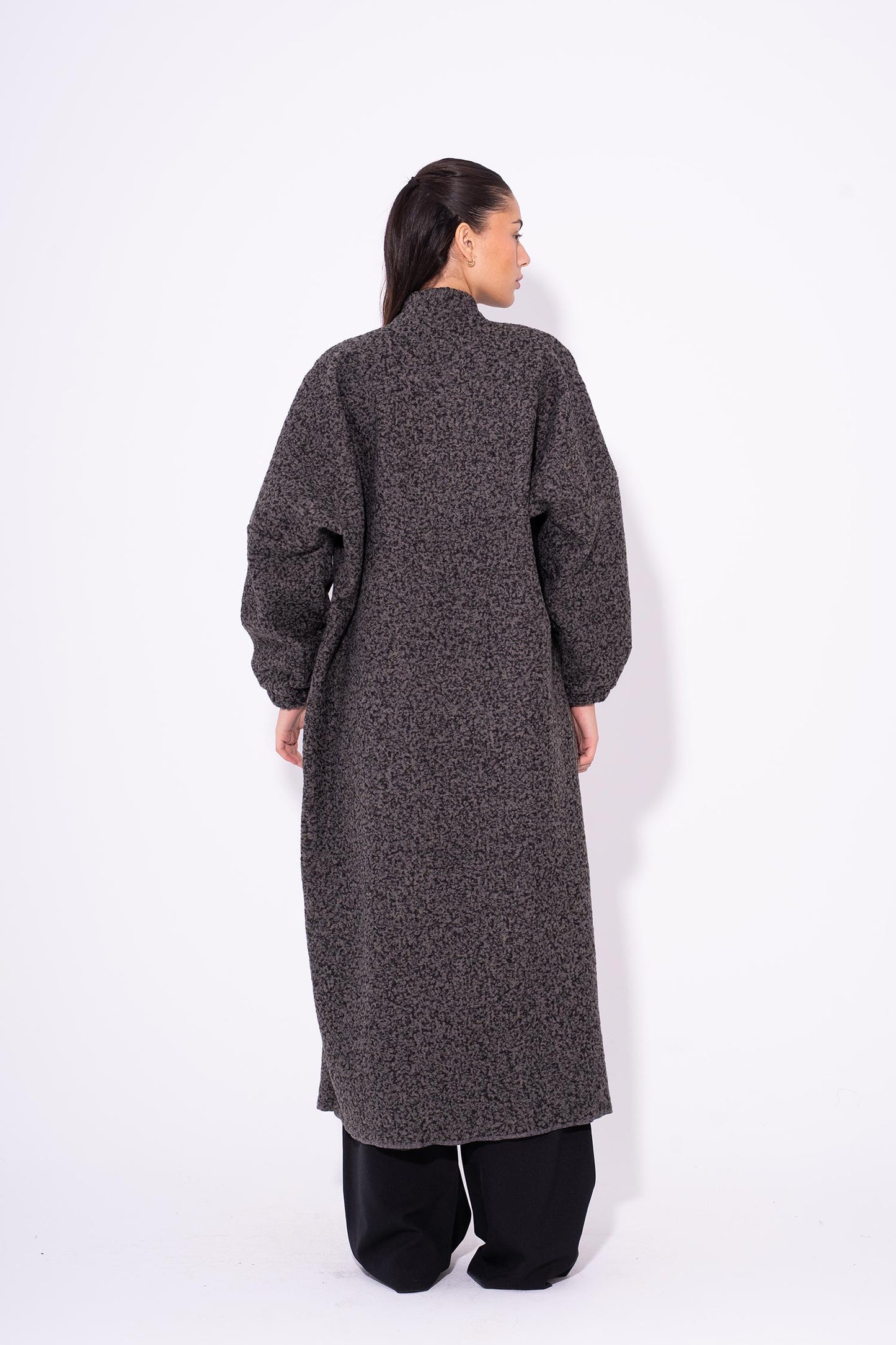 Cloudy Boucle Cardigan - Grey