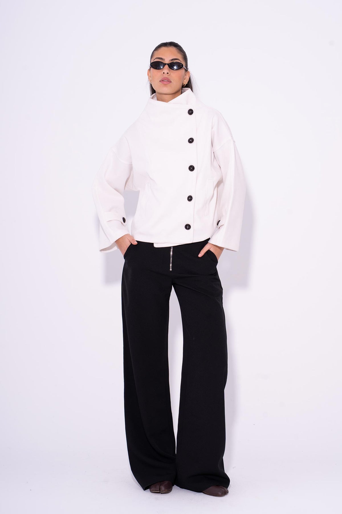 Gokh Button Jacket - White