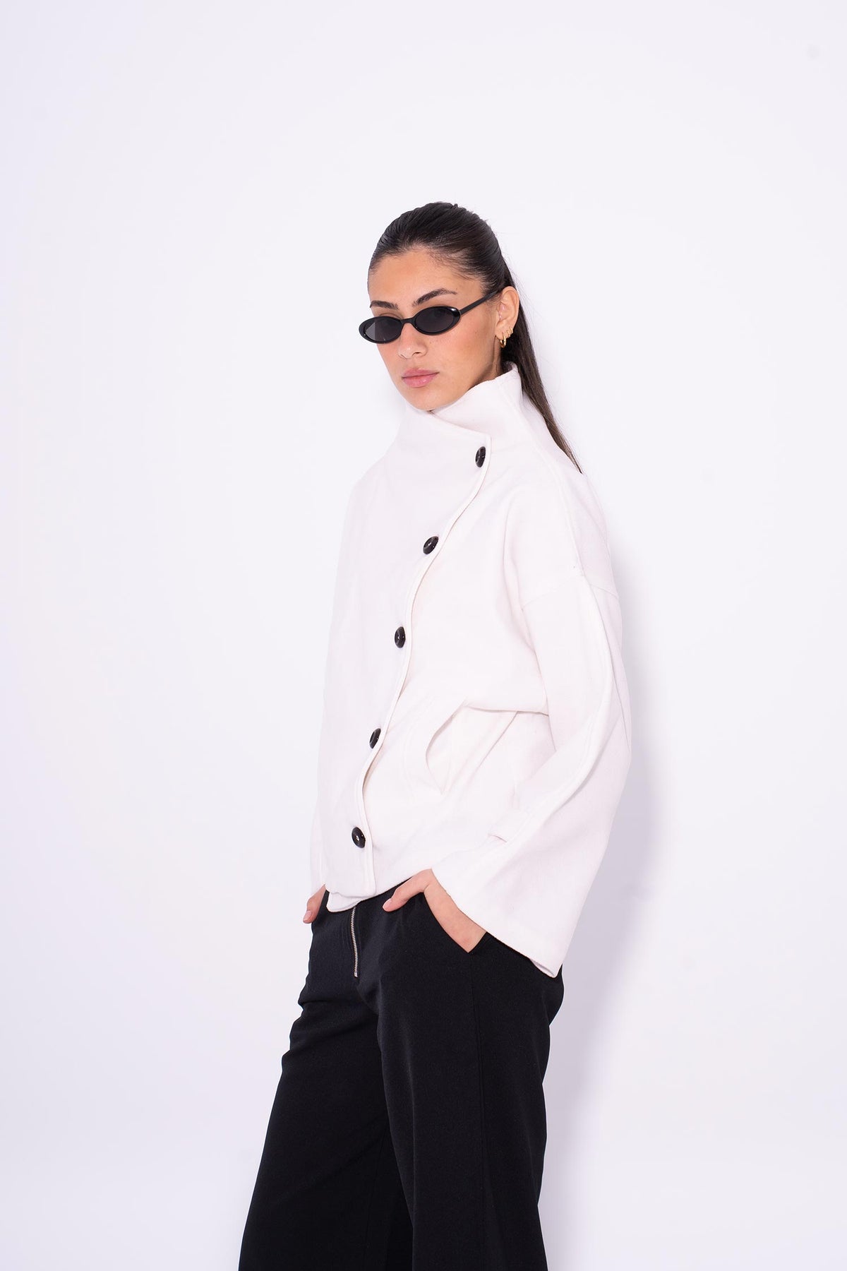 Gokh Button Jacket - White