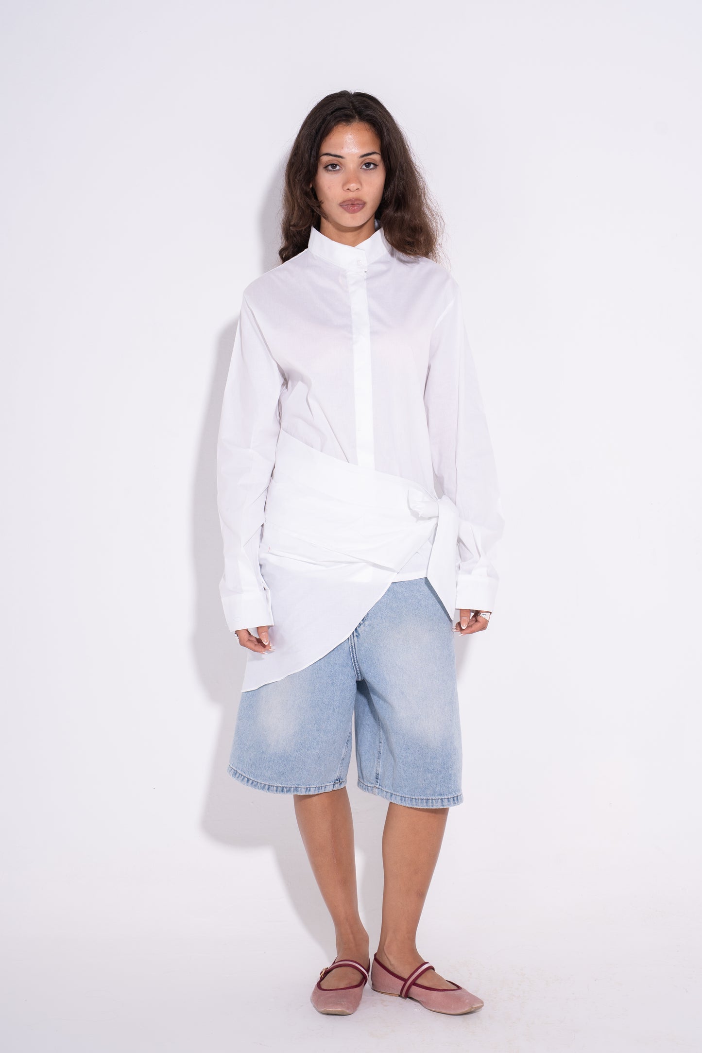 Tied Up Shirt- White
