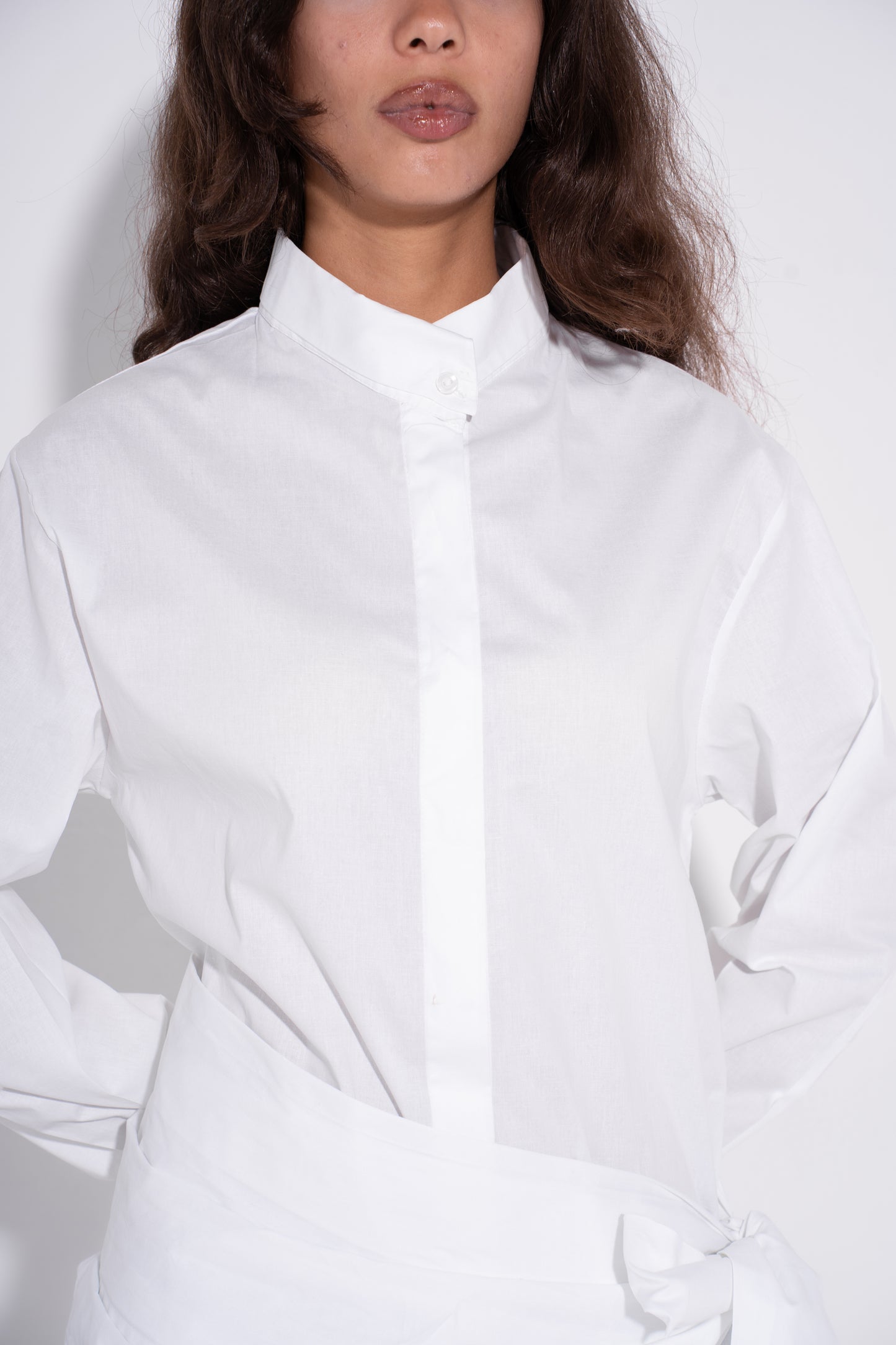 Tied Up Shirt- White