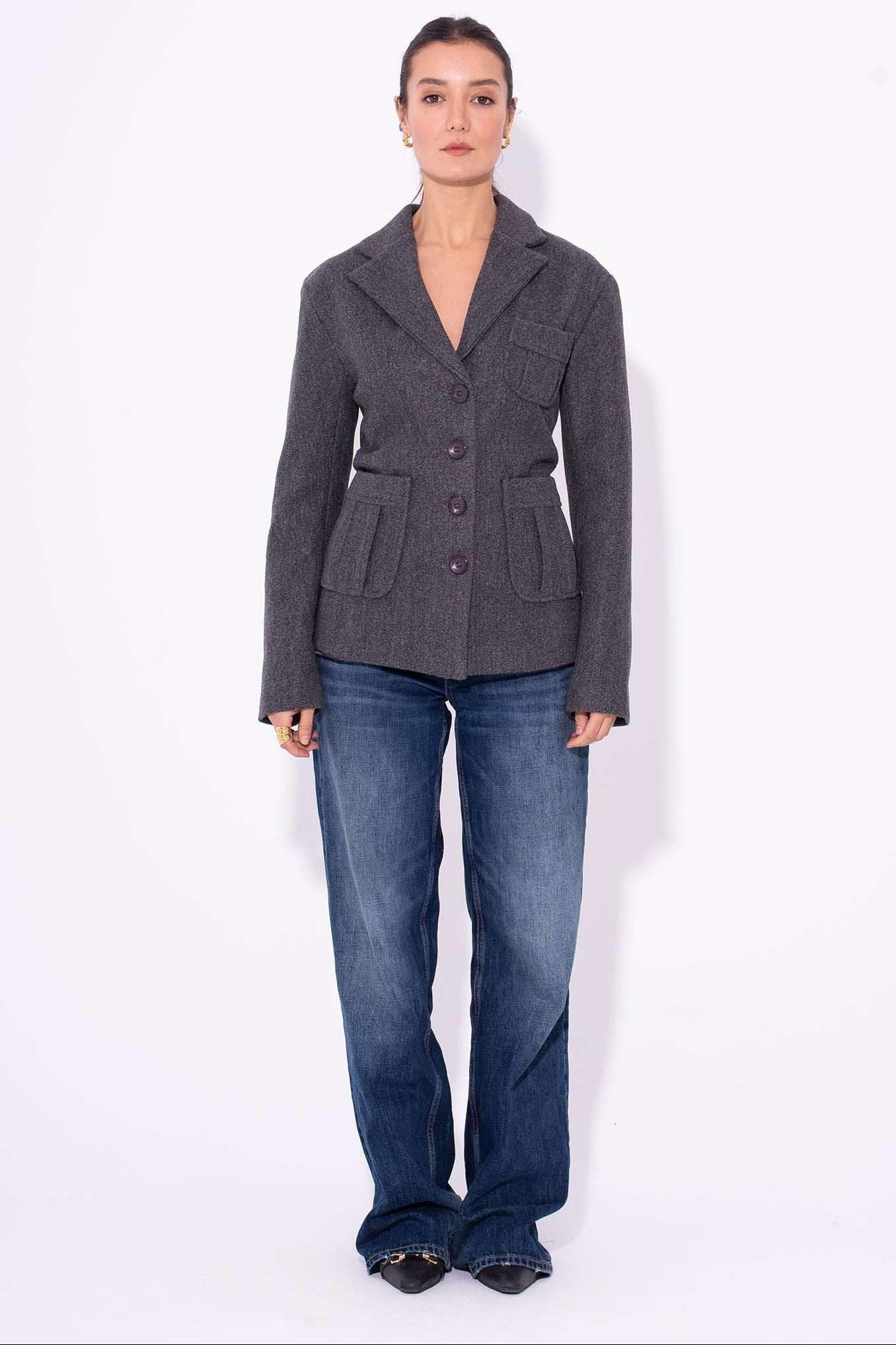 Daily Slay Blazer - Grey