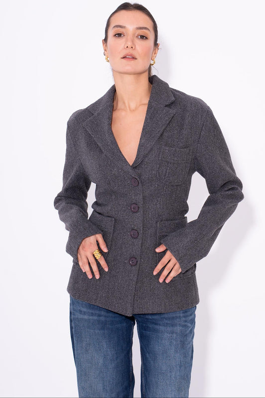 Daily Slay Blazer - Grey