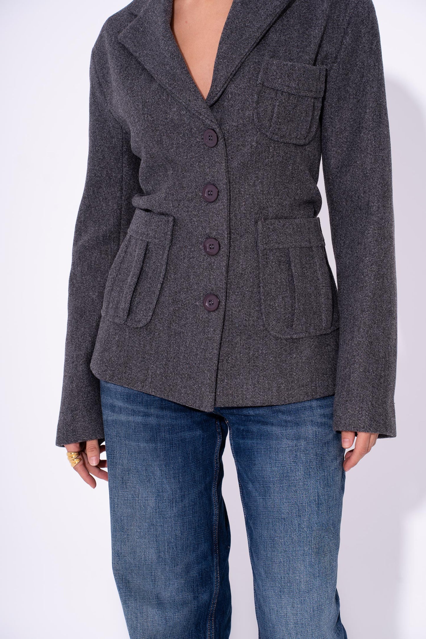 Daily Slay Blazer - Grey