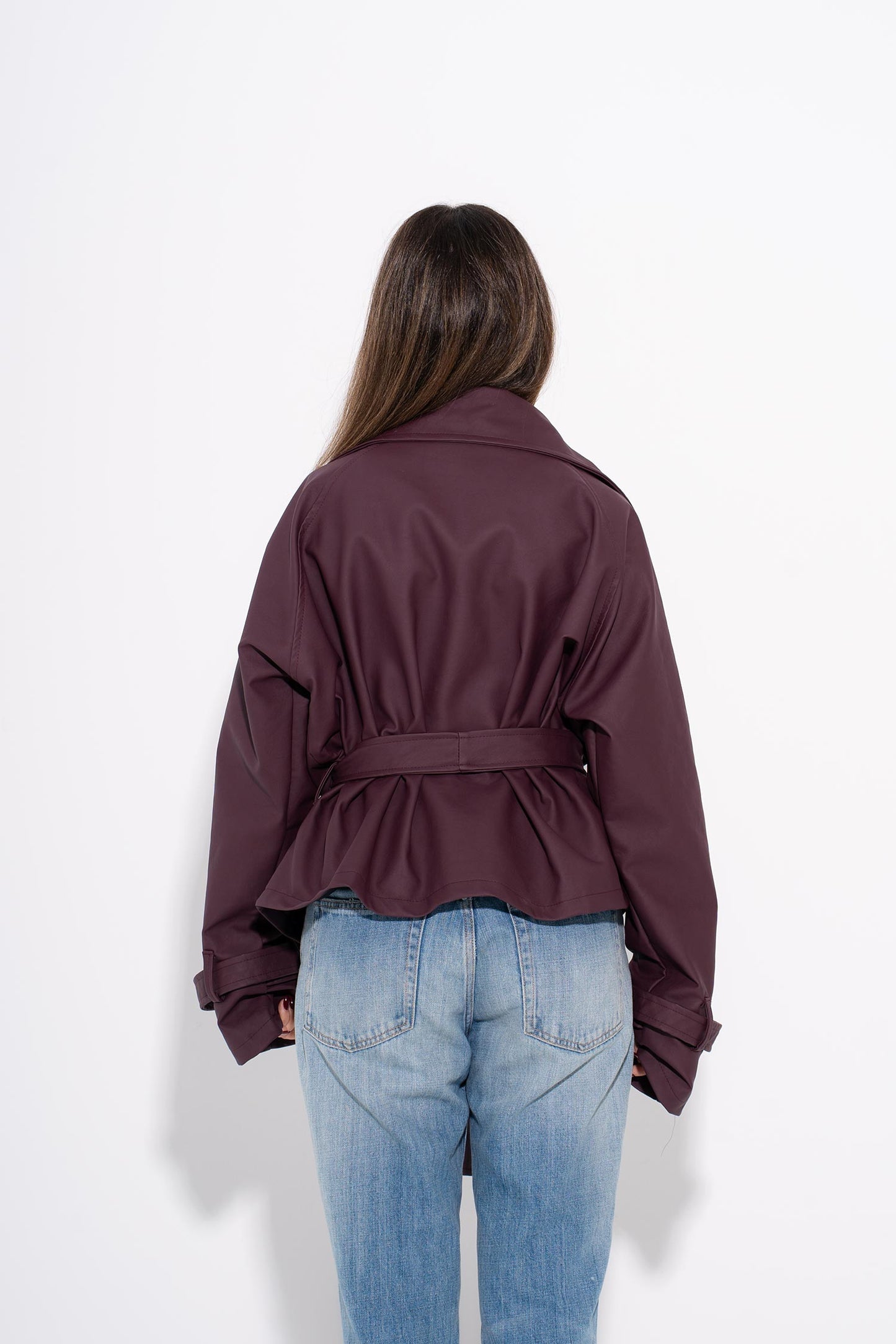 The Iconic Leather Jacket - Burgundy