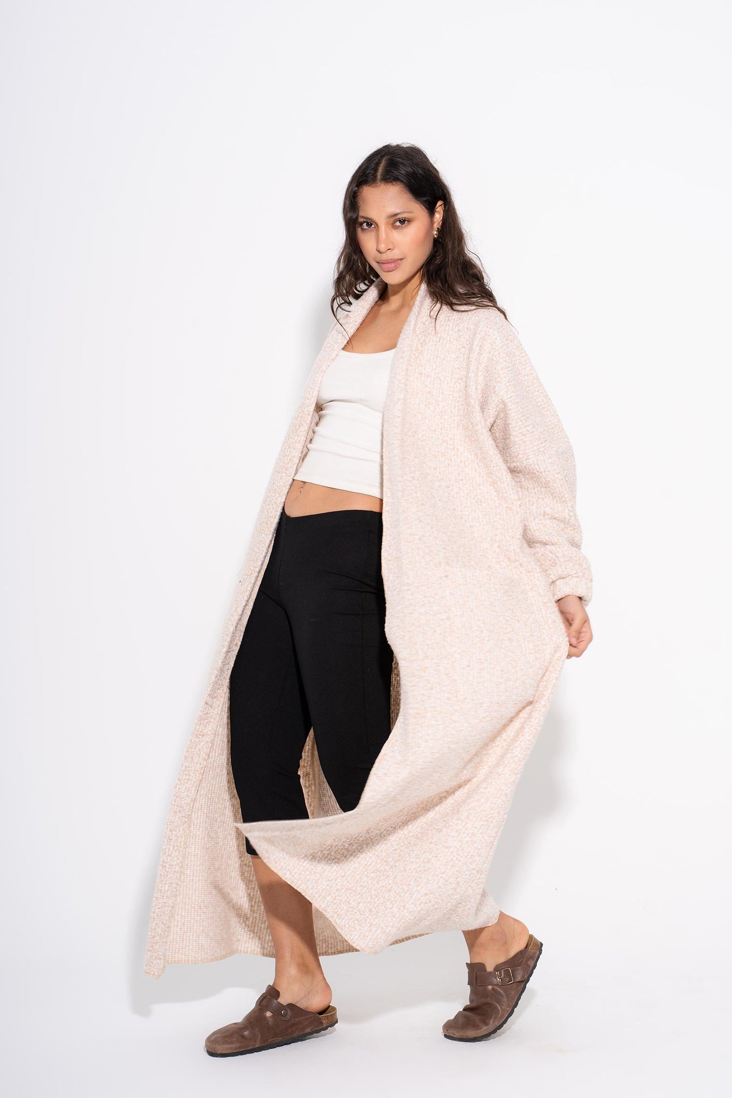Cloudy Boucle Cardigan - Beige