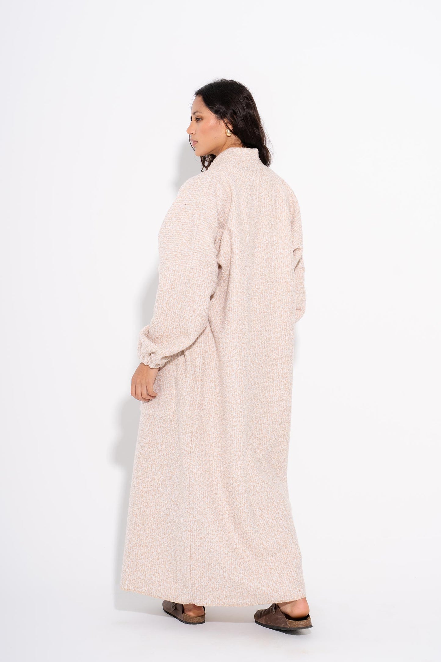 Cloudy Boucle Cardigan - Beige